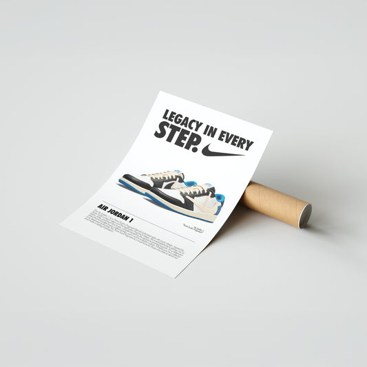 Travis Scott Fragment Sneaker Poster