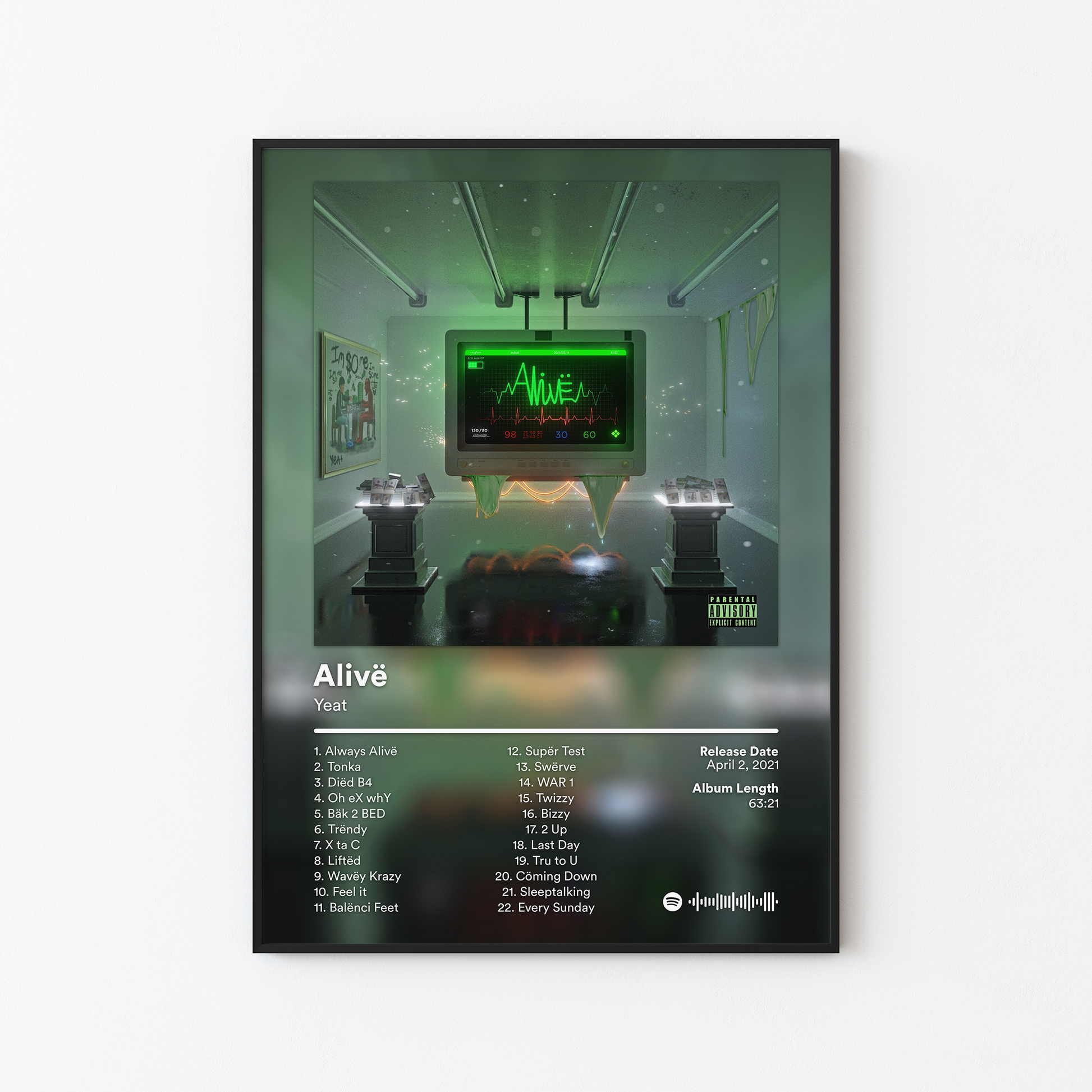 Yeat Alive Album Poster