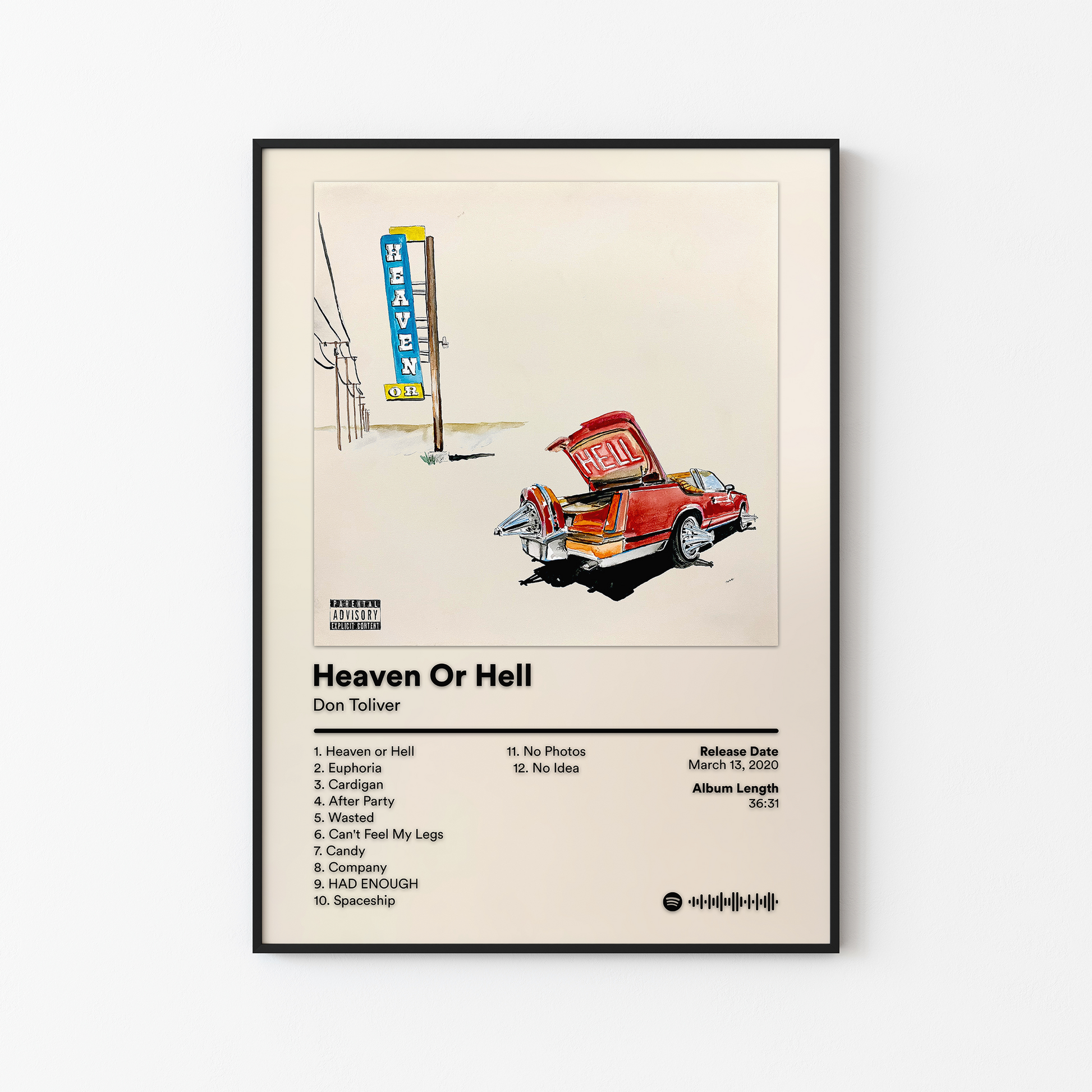 Don Toliver Heaven Or Hell Album Poster