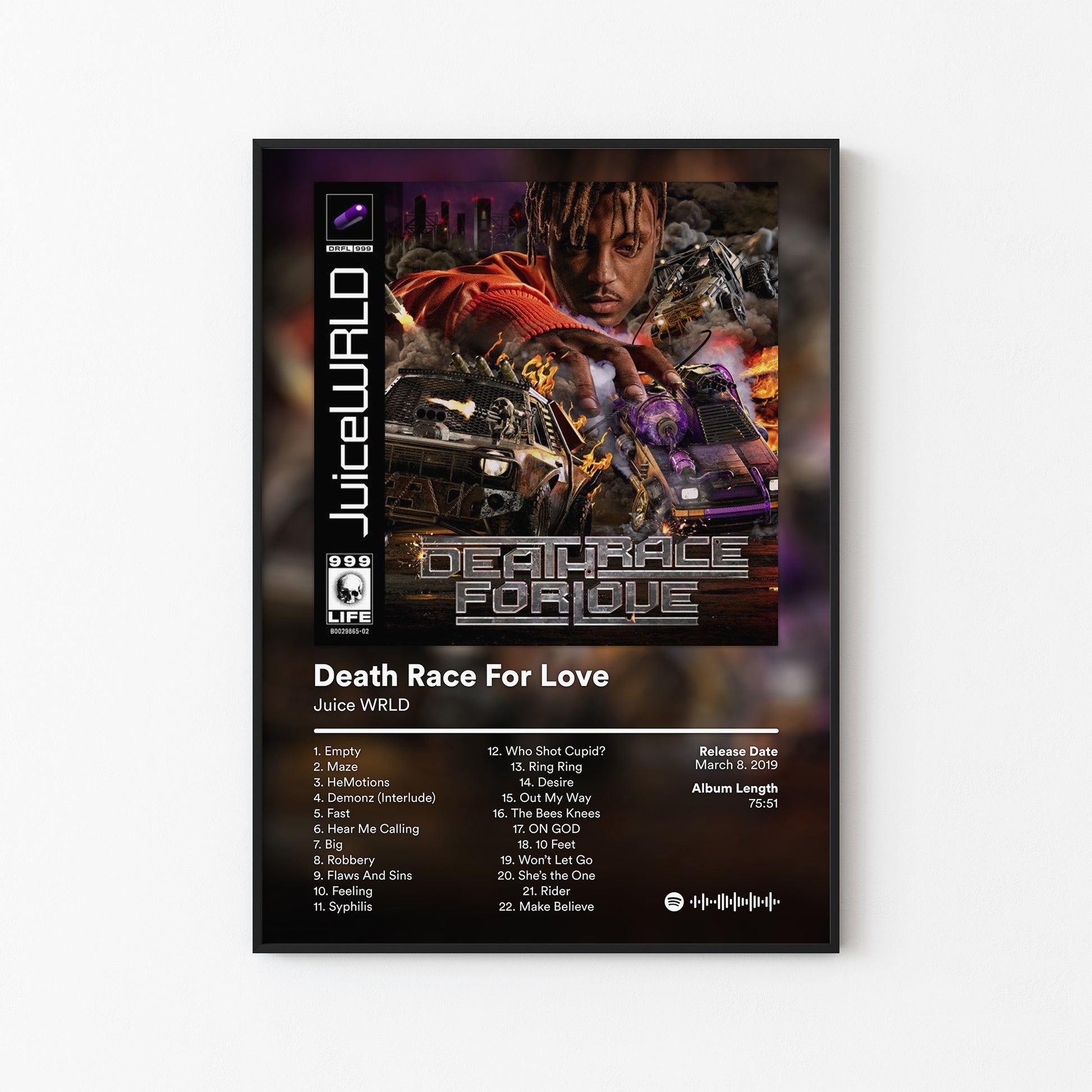 Juice WRLD Death Race For Love Album Poster