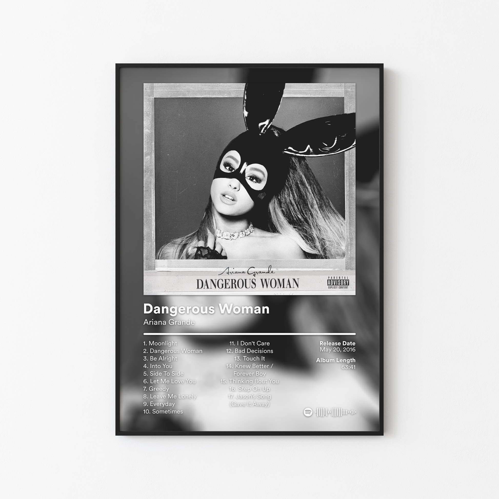 Ariana Grande Dangerous Woman Album Poster
