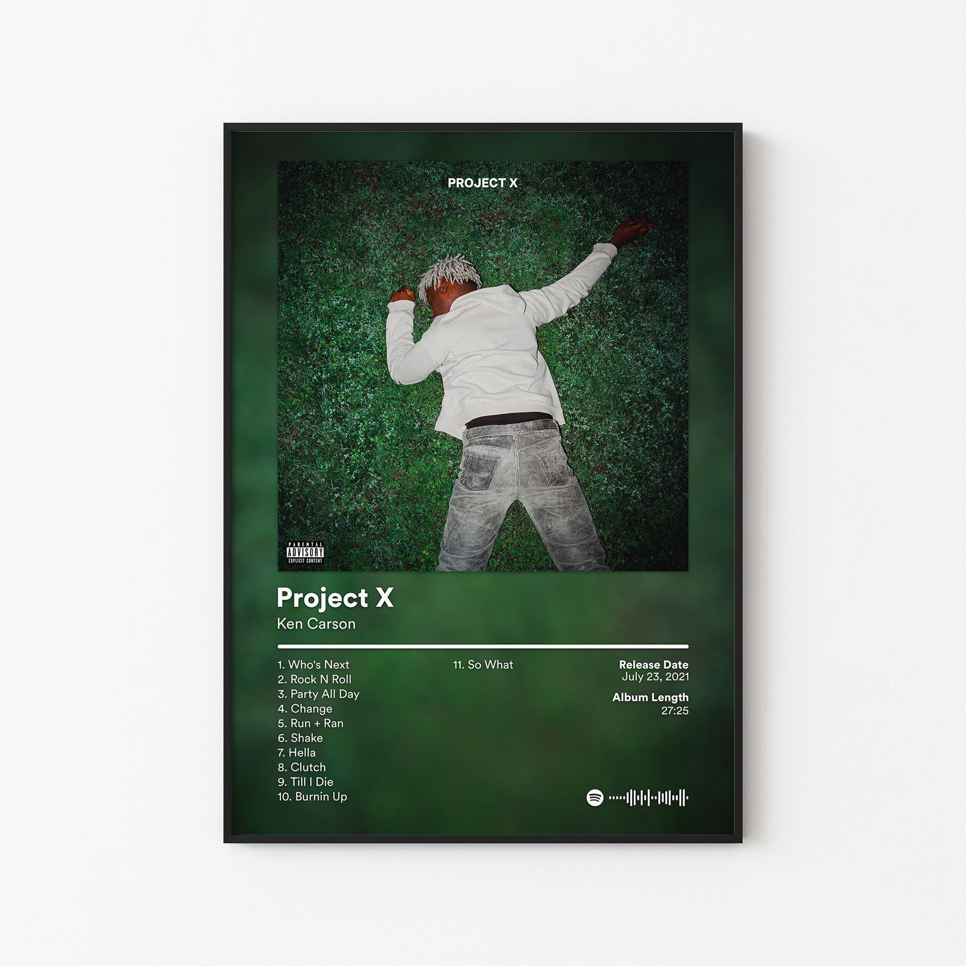 Ken Carson Project X Album Poster