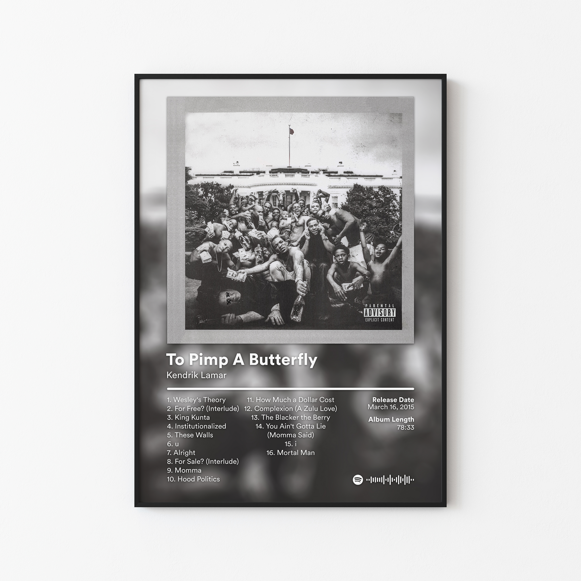 Kendrick Lamar To Pimp A Butterfly Album Poster