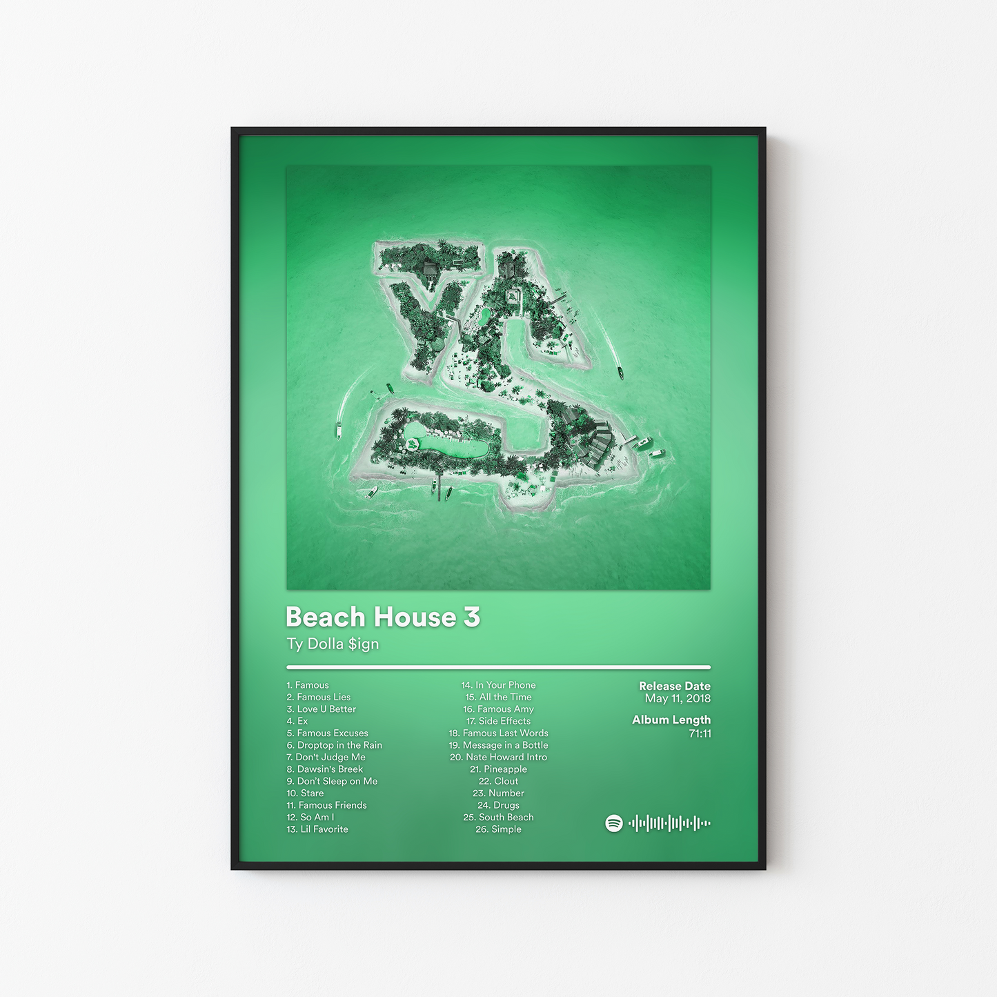 Ty Dolla Sign Beach House 3 Deluxe Album Poster