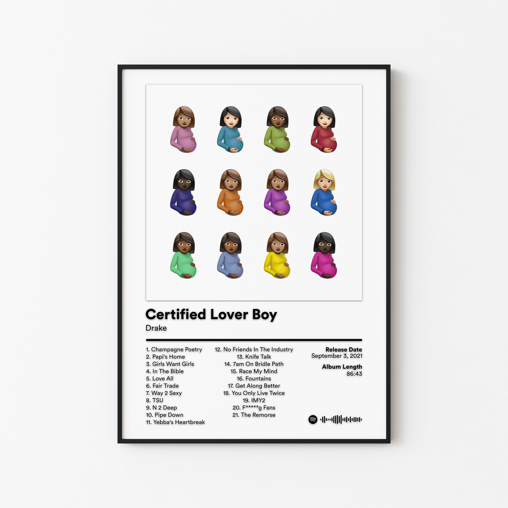 Drake Certified Lover Boy Album Poster