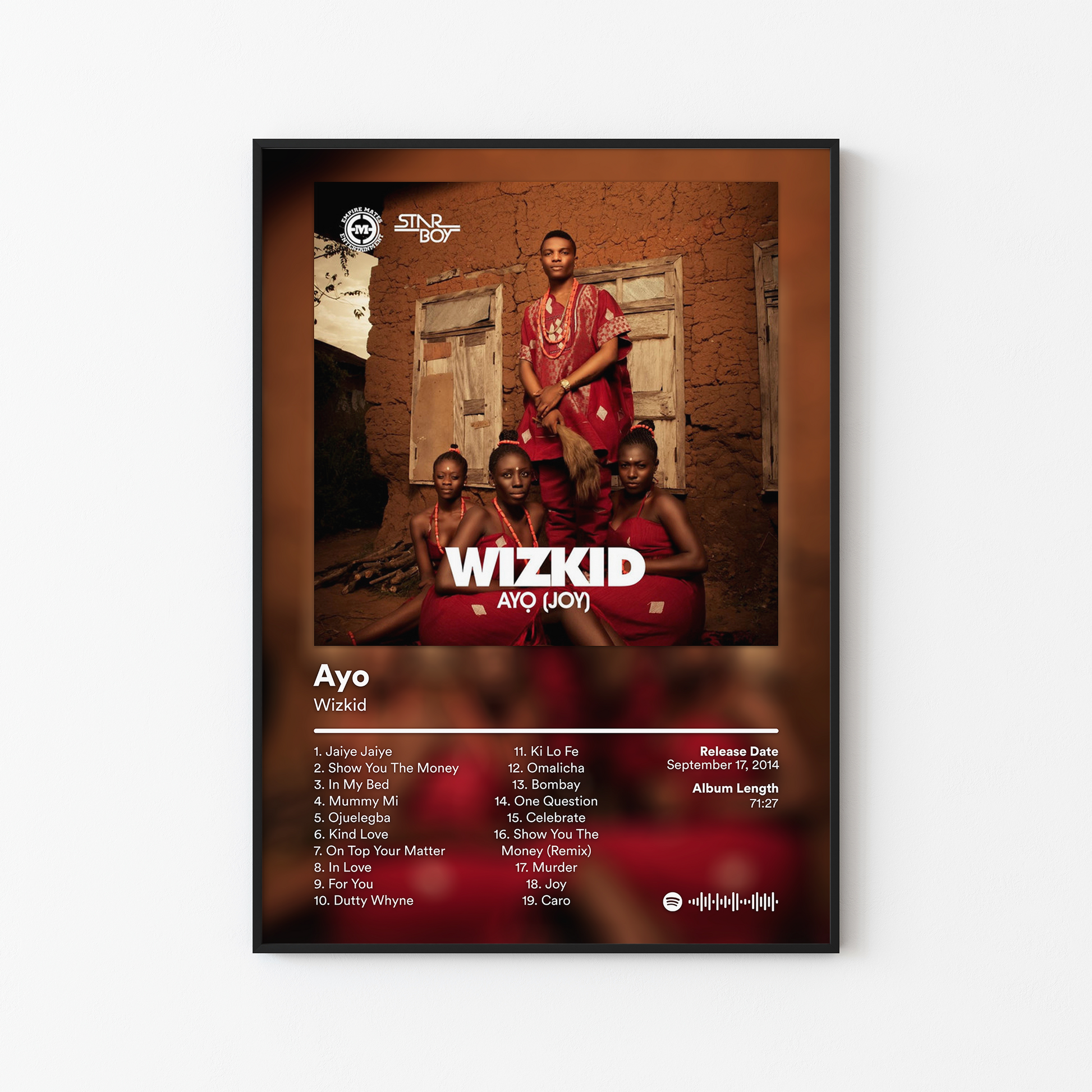 Wizkid Ayo Album Poster