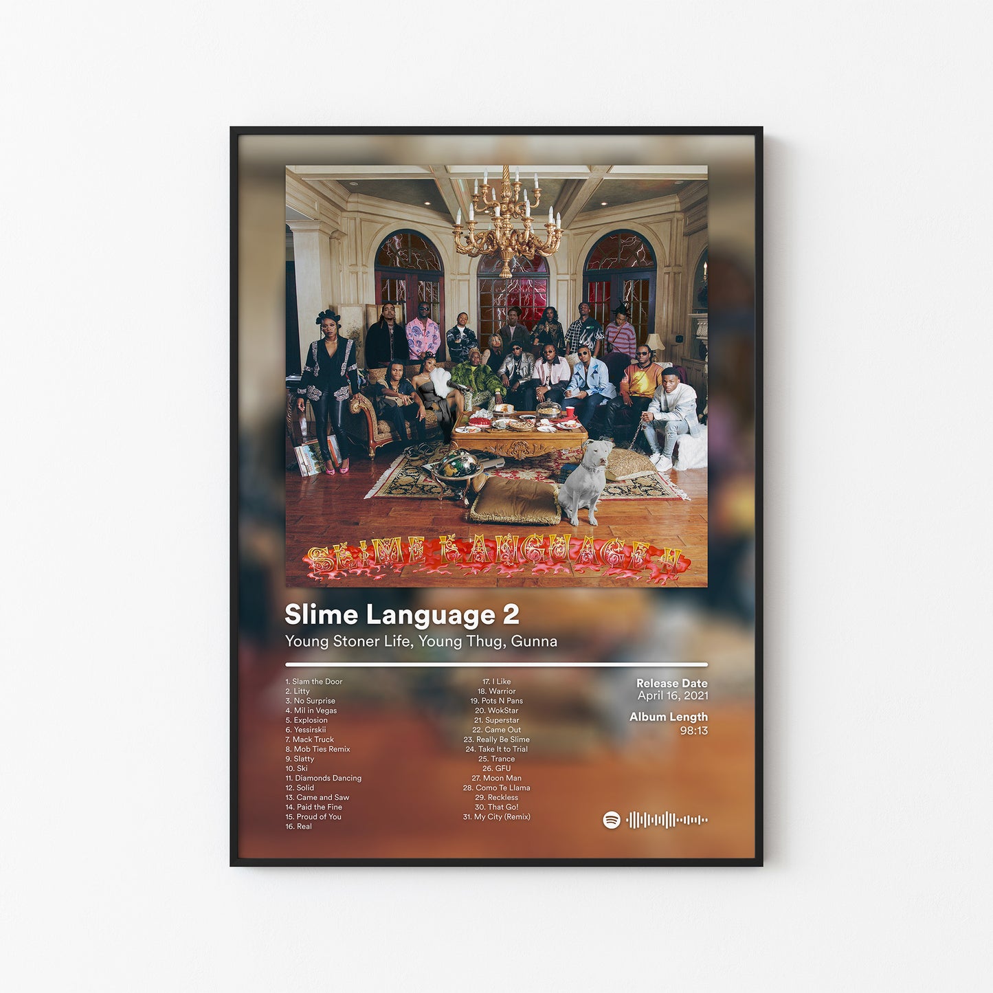 Gunna Slime Language 2 Deluxe Album Poster