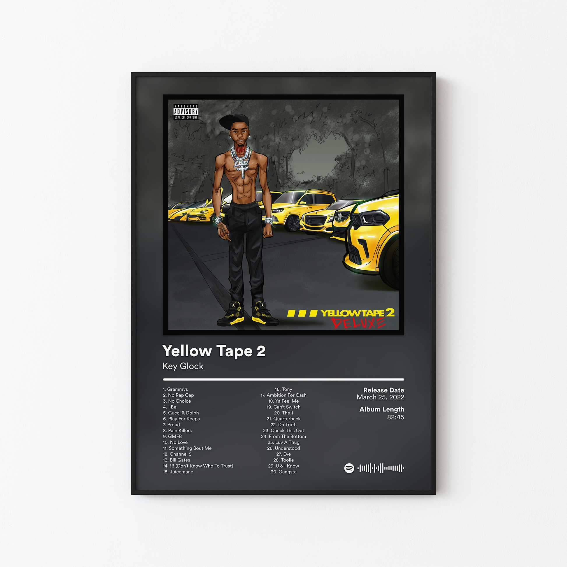 Key Glock Yellow Tape 2 Deluxe Album Poster