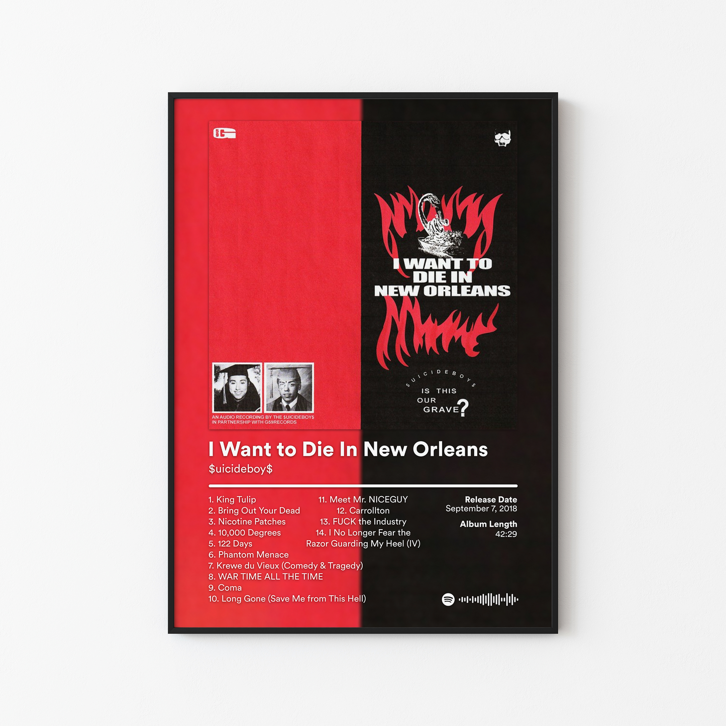 Suicideboys I Want to Die In New Orleans Album Poster