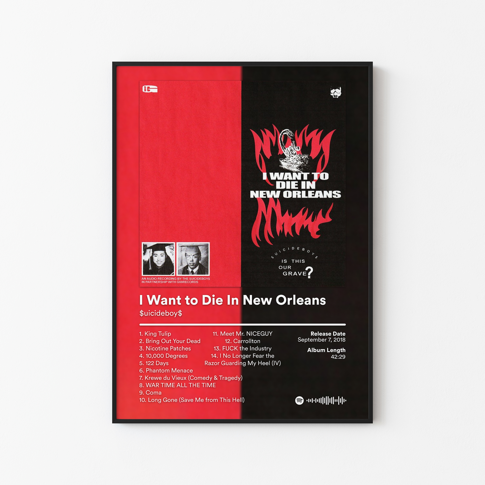 Suicideboys I Want to Die In New Orleans Album Poster