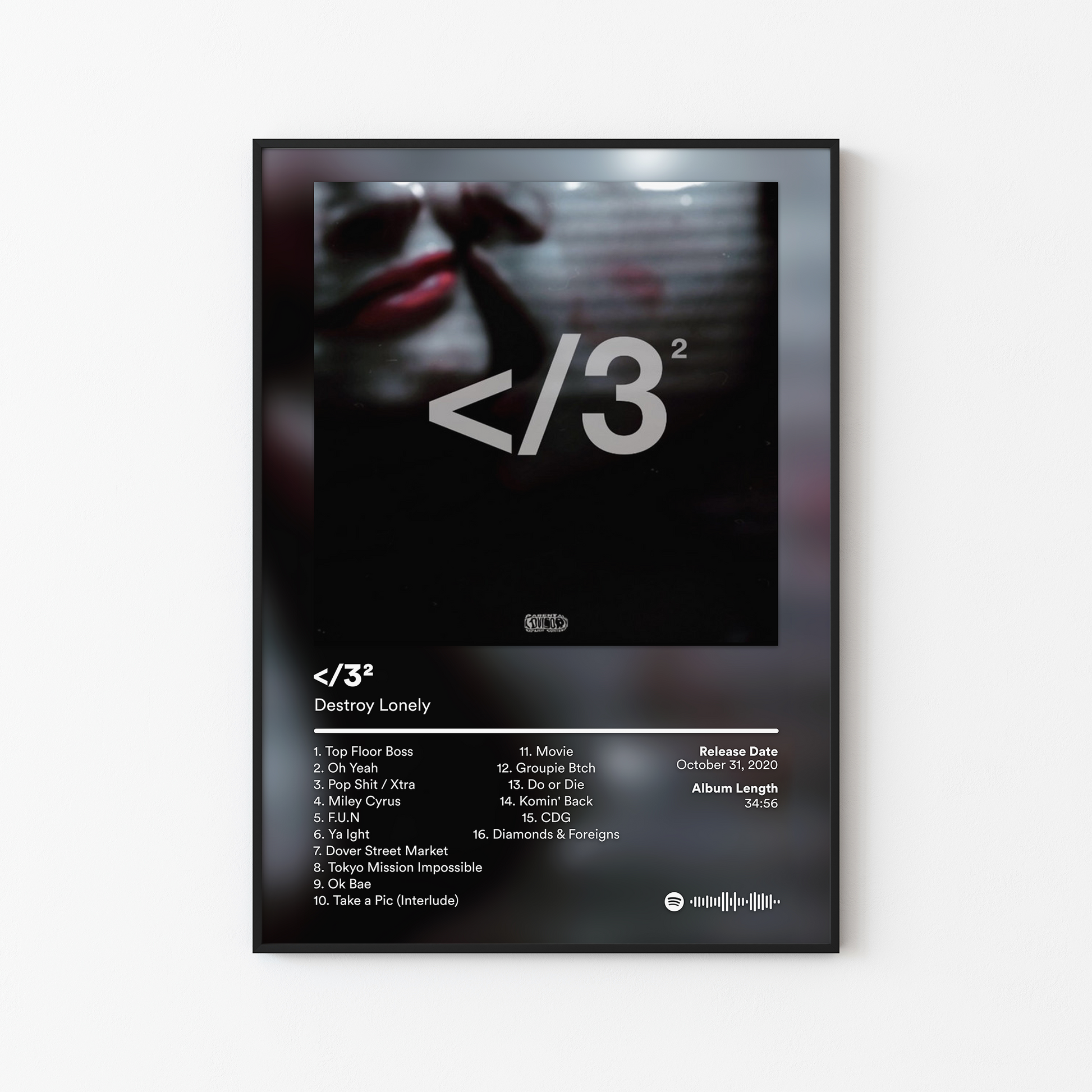 Destroy Lonely Broken Hearts 2 Album Poster