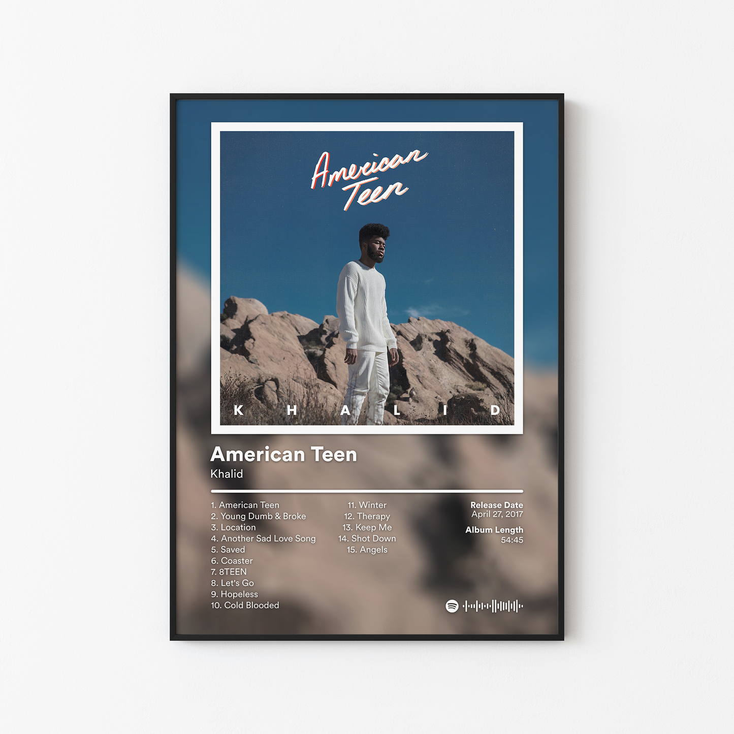 Khalid American Teen Album Poster