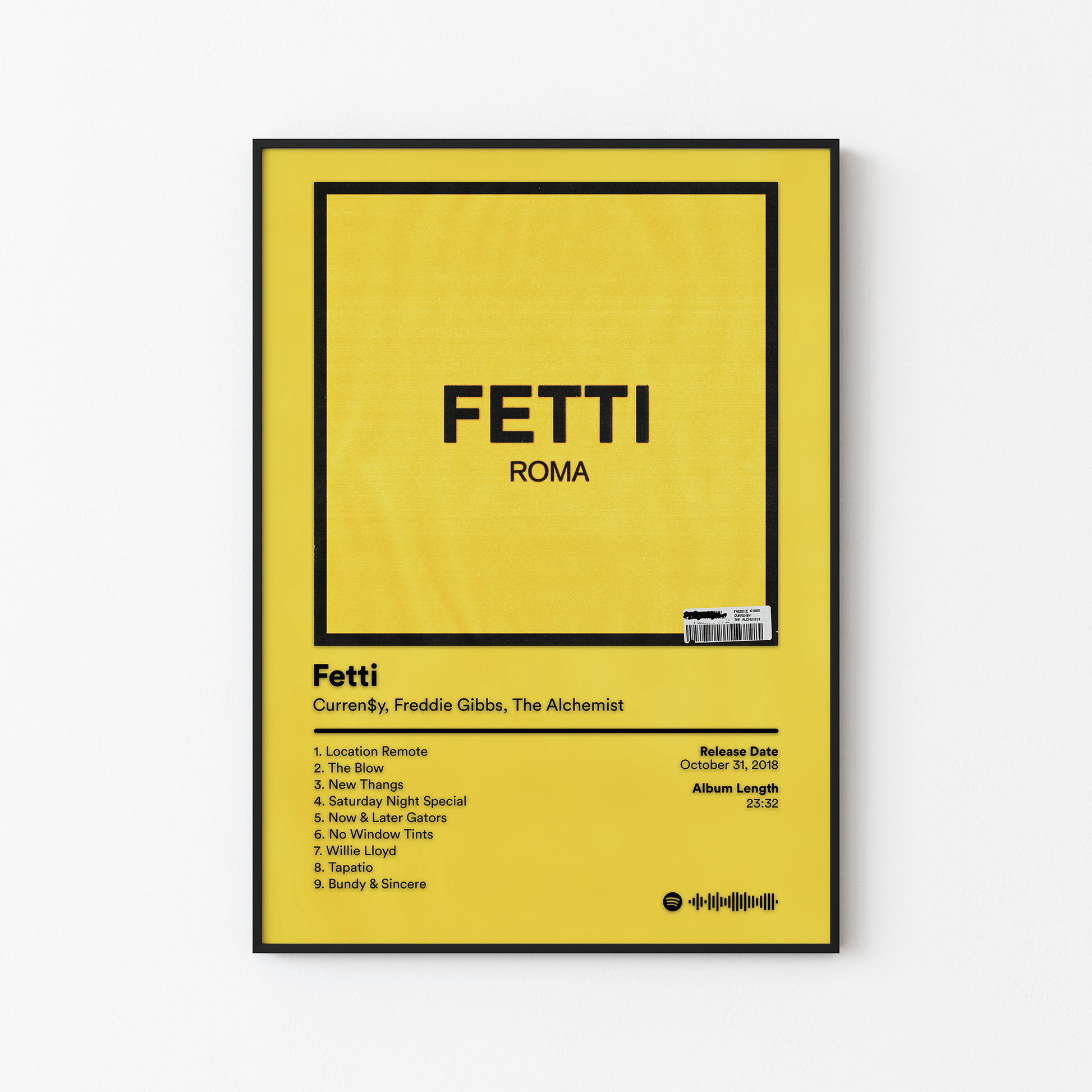 Freddie Gibbs Fetti Album Poster