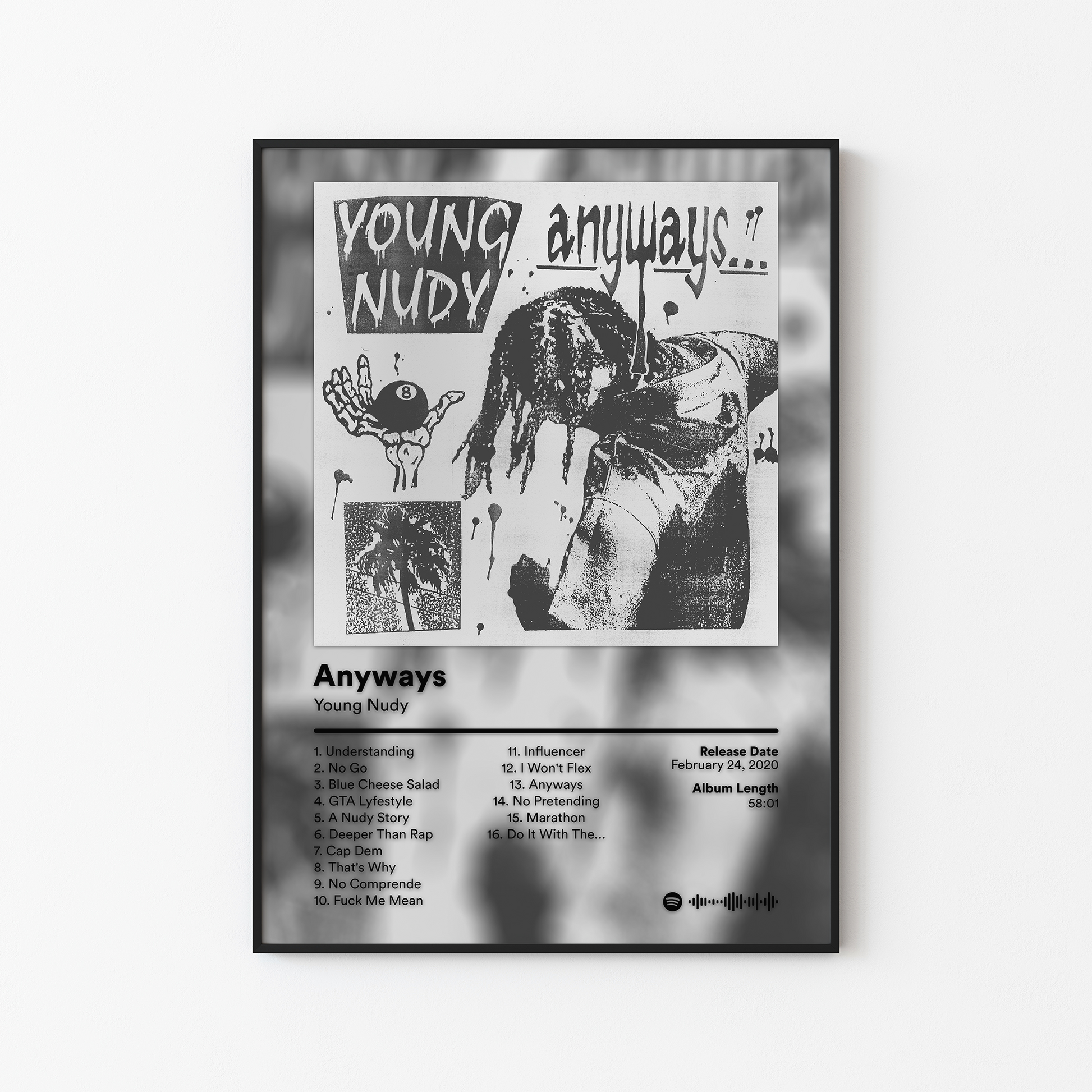 Young Nudy Anyways Album Poster