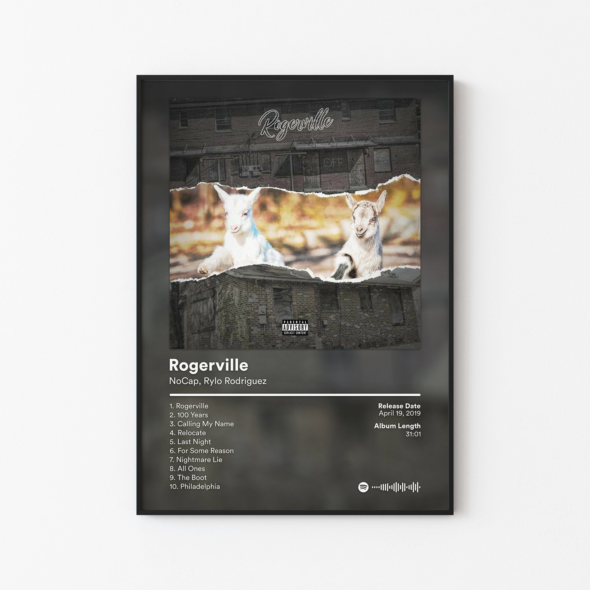NoCap Rogerville Album Poster