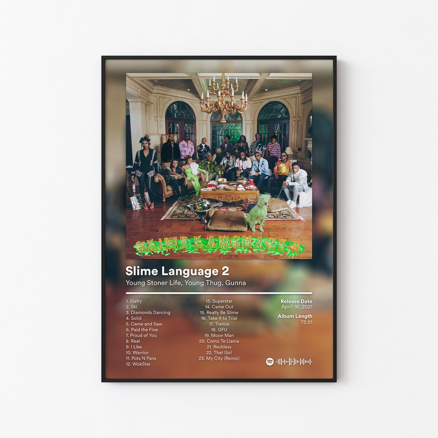 Gunna Slime Language 2 Album Poster