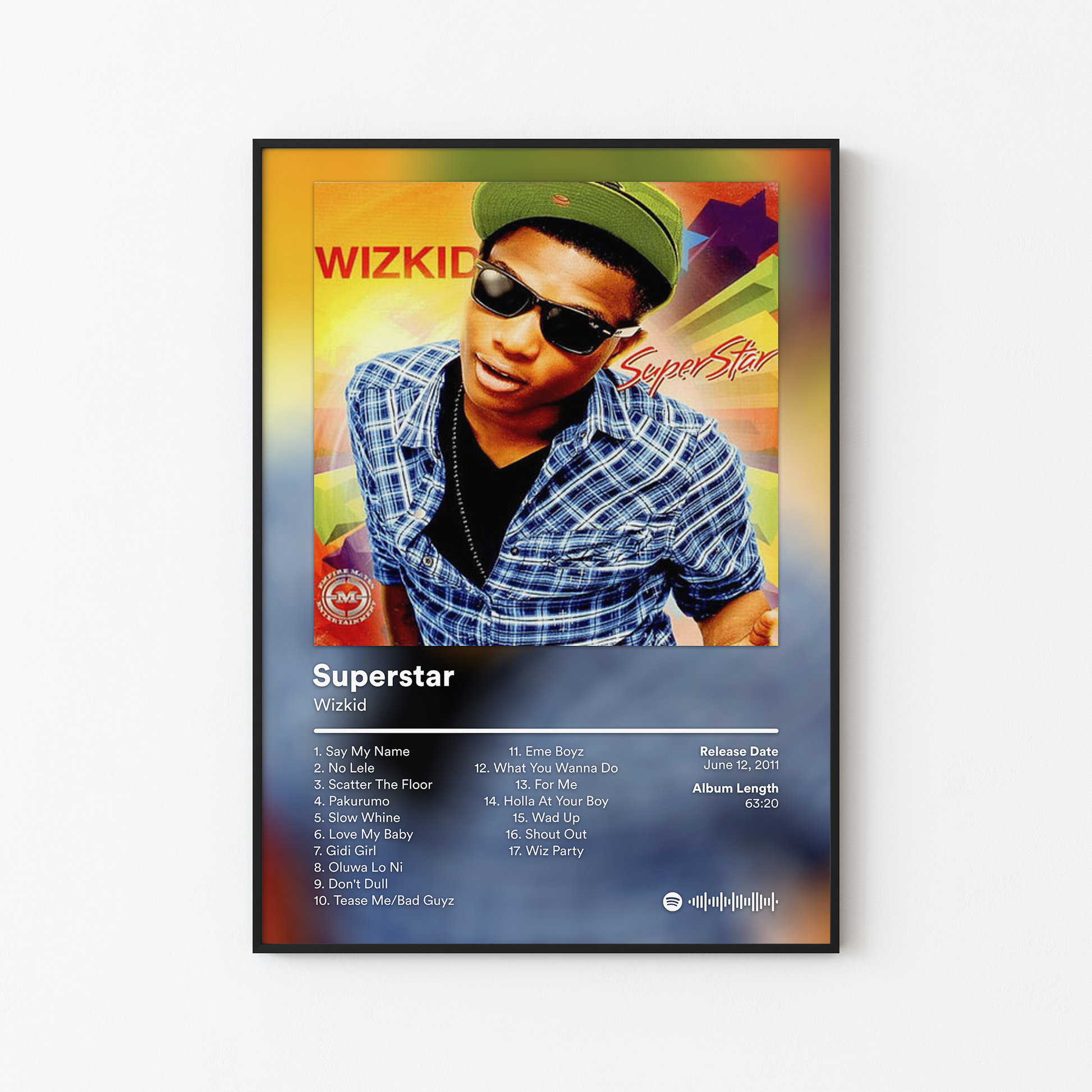 Wizkid Superstar Album Poster