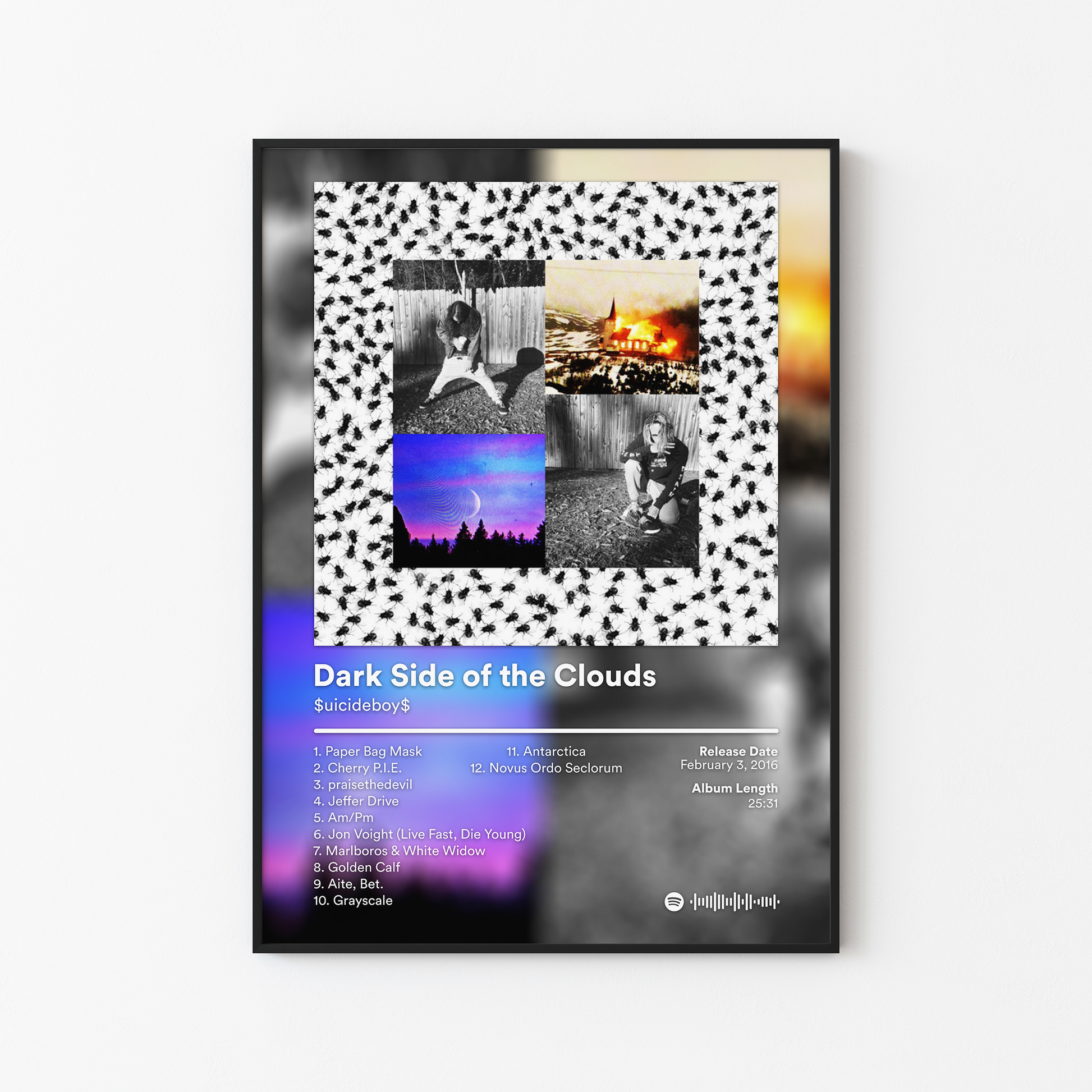 Suicideboys Dark Side of the Clouds Album Poster