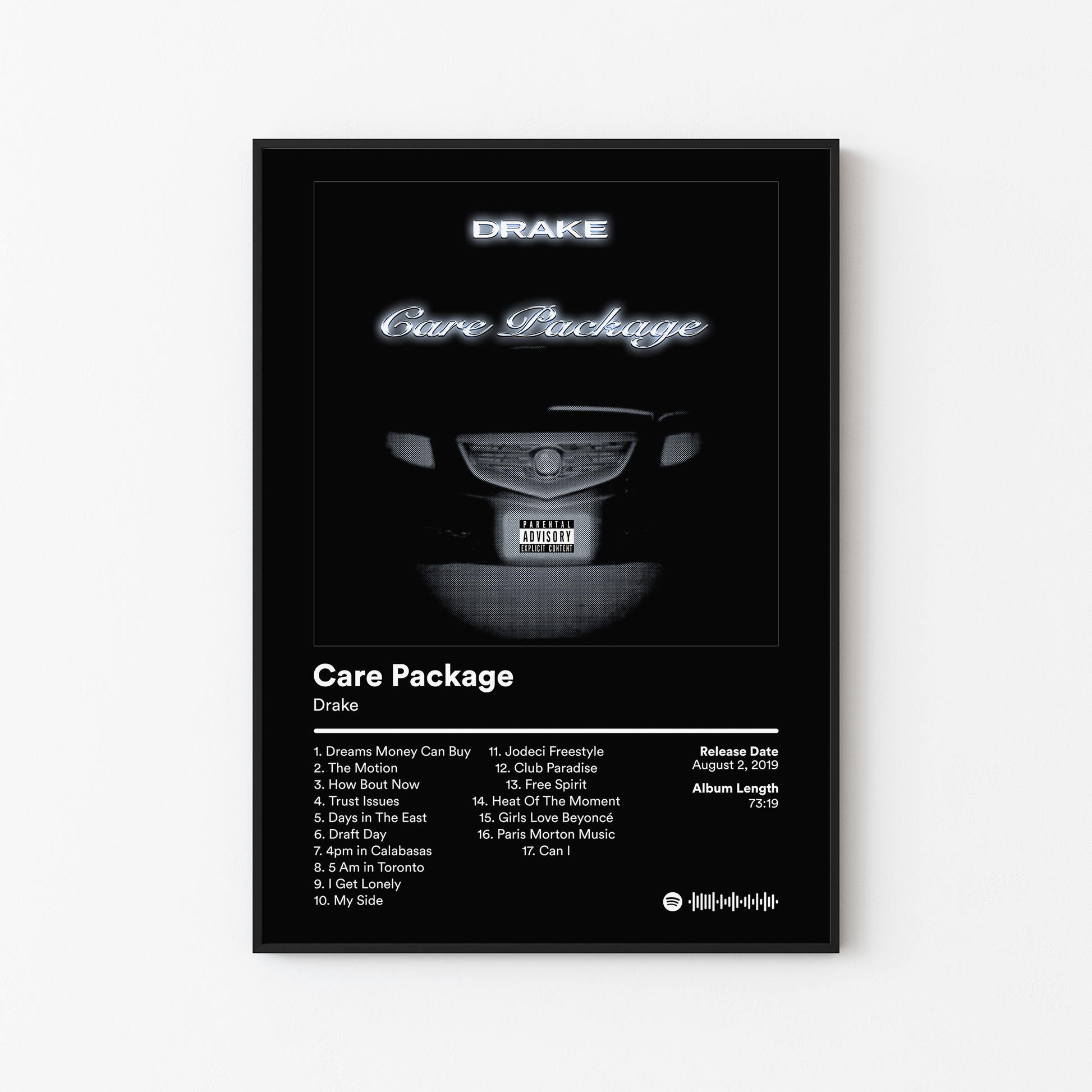 Drake Care Package Album Poster