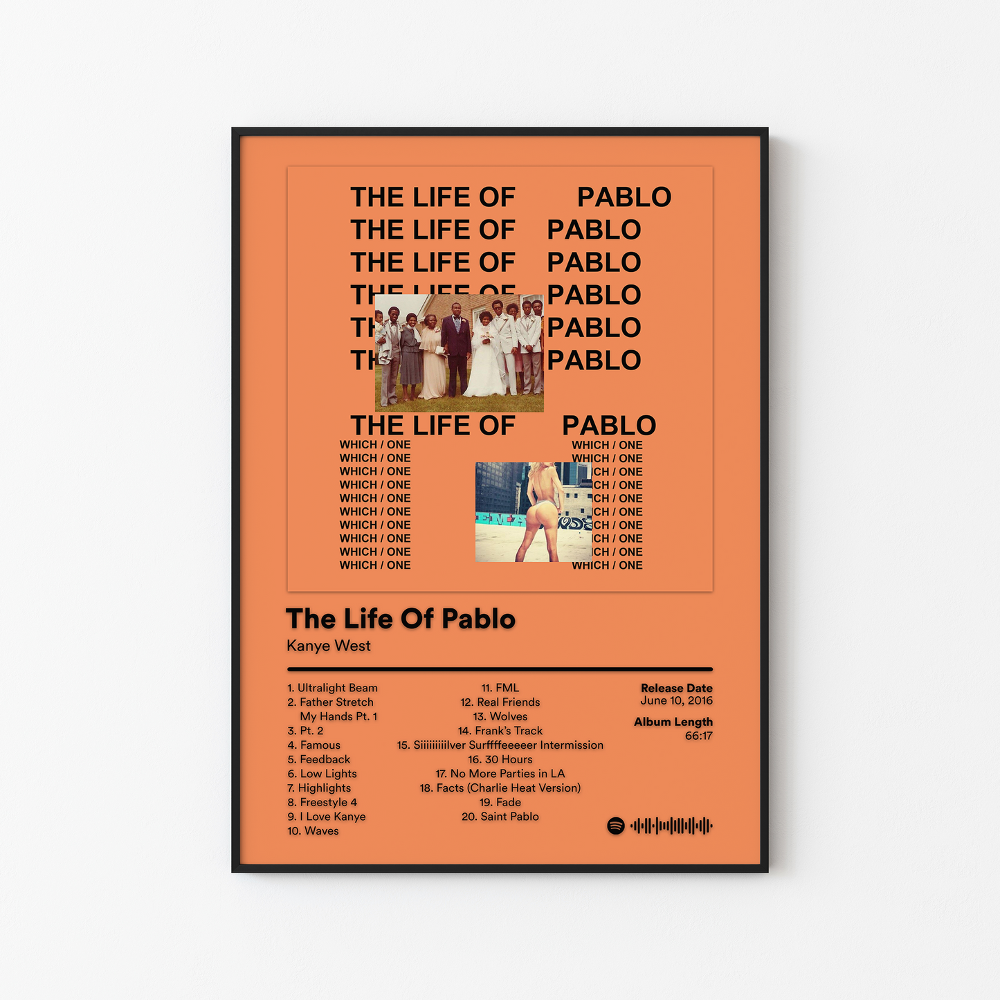 Kanye West The Life Of Pablo Album Poster