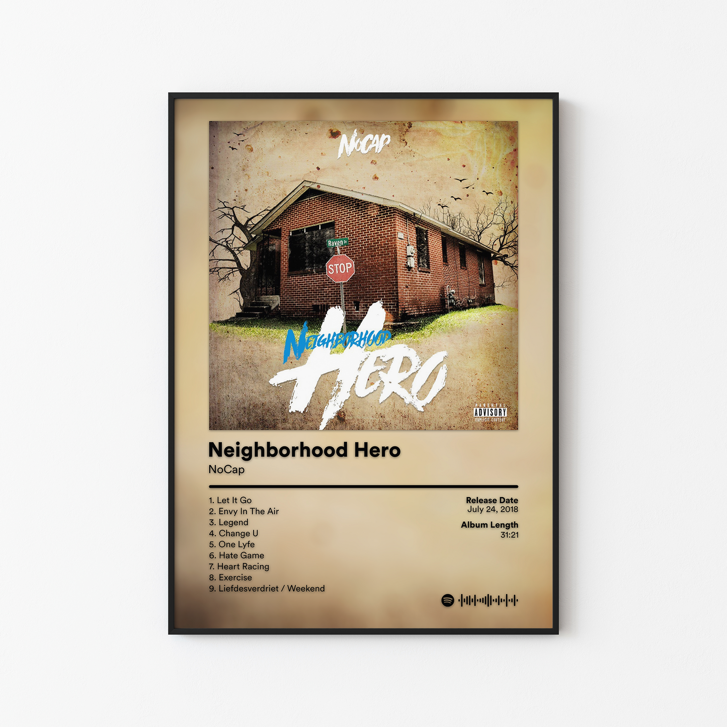 NoCap Neighbourhood Hero Album Poster