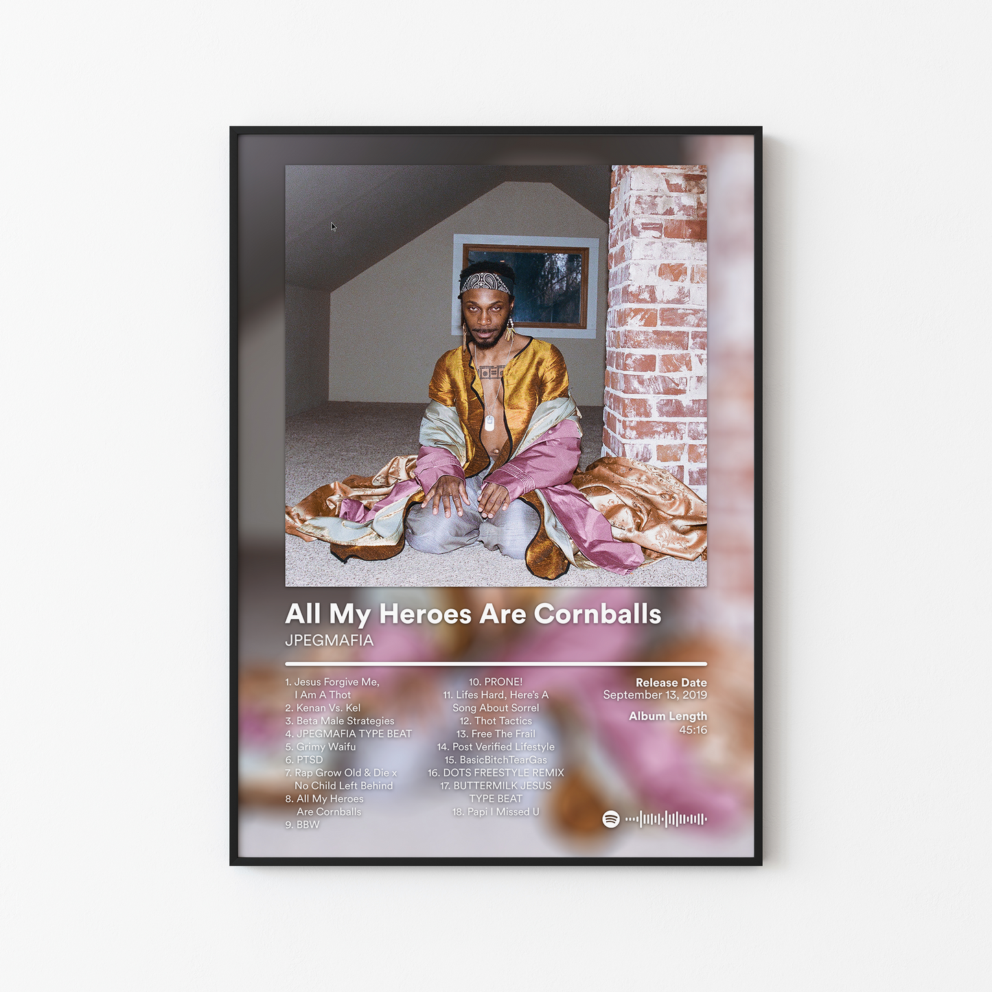 JPEGMAFIA All My Heroes Are Cornballs Album Poster