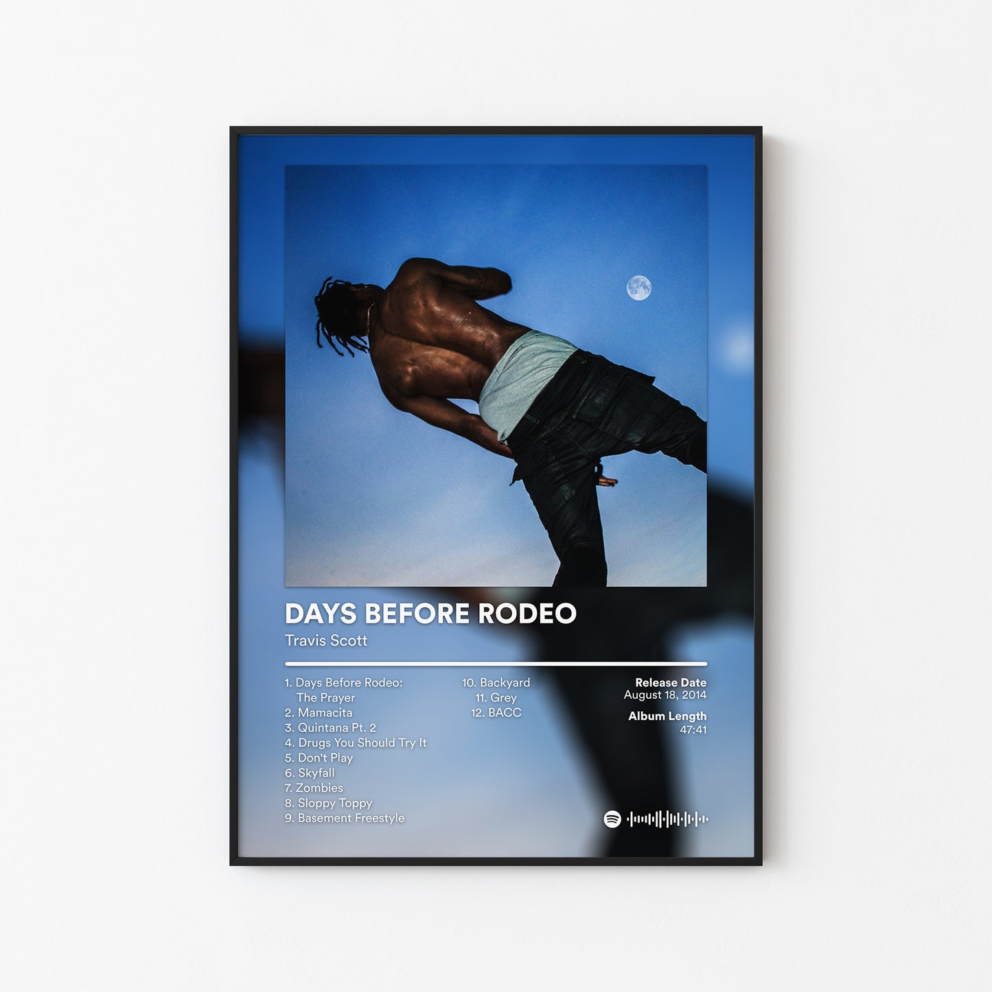 Travis Scott DAYS BEFORE RODEO Album Poster