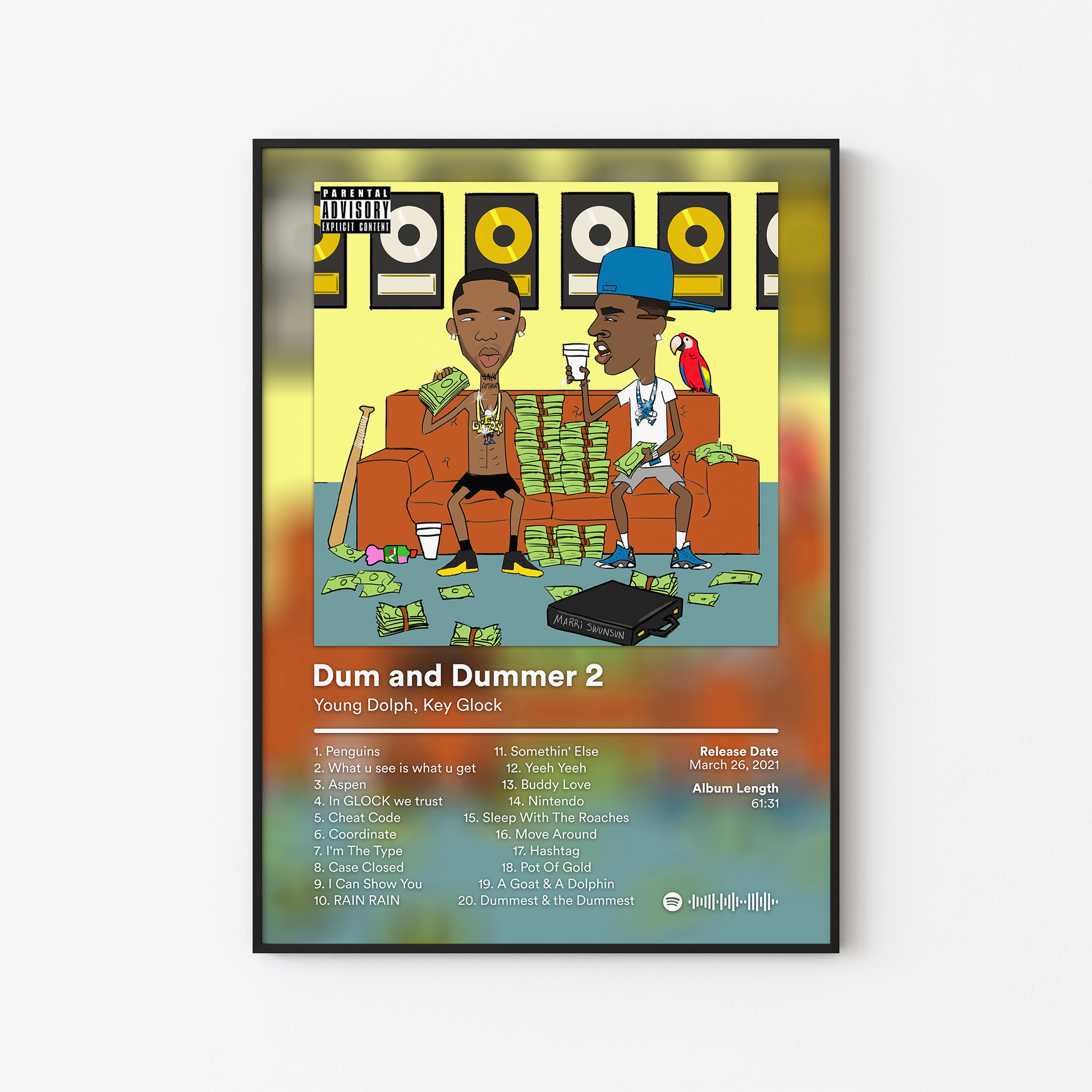 Key Glock Dum and Dummer 2 Album Poster