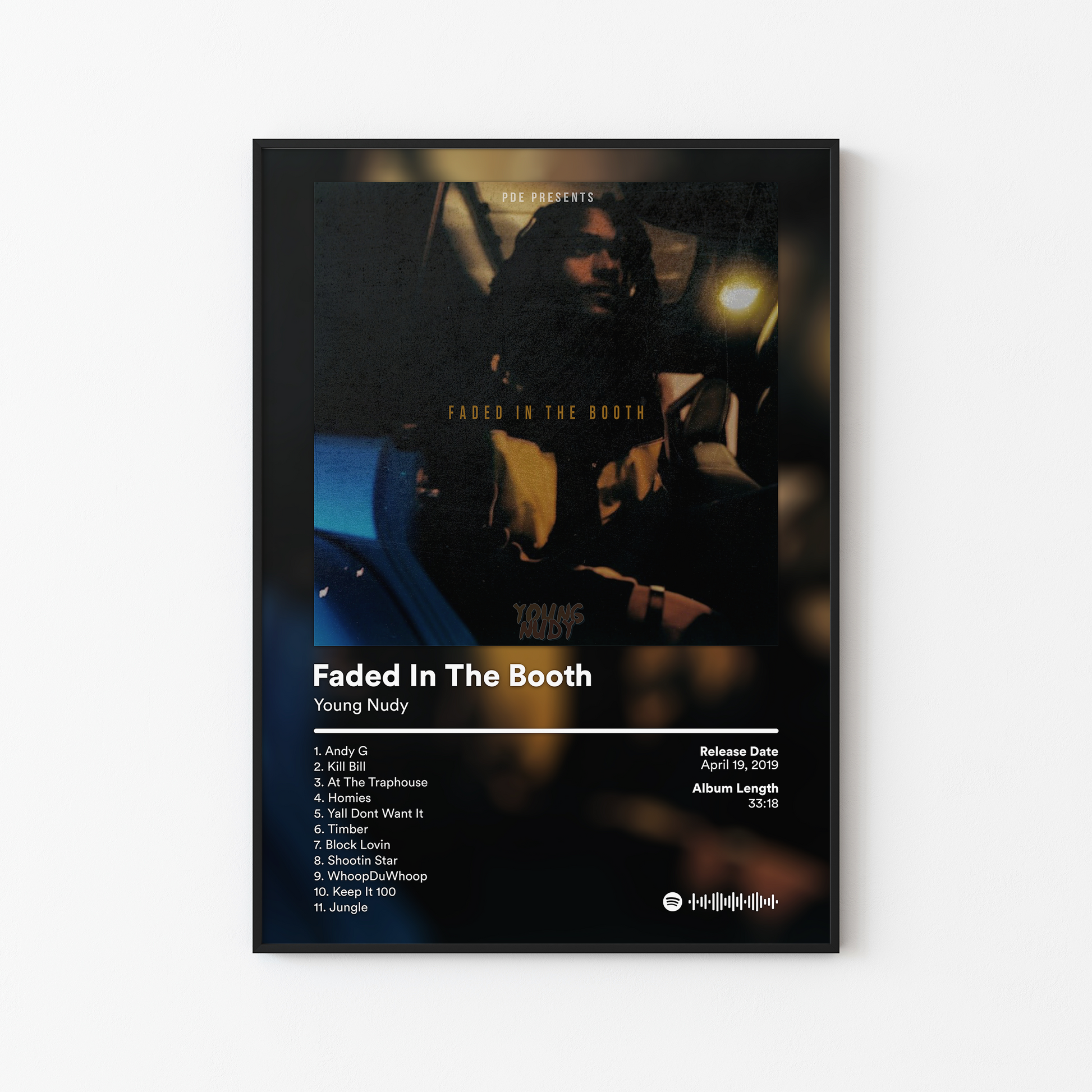 Young Nudy Faded In The Booth Album Poster