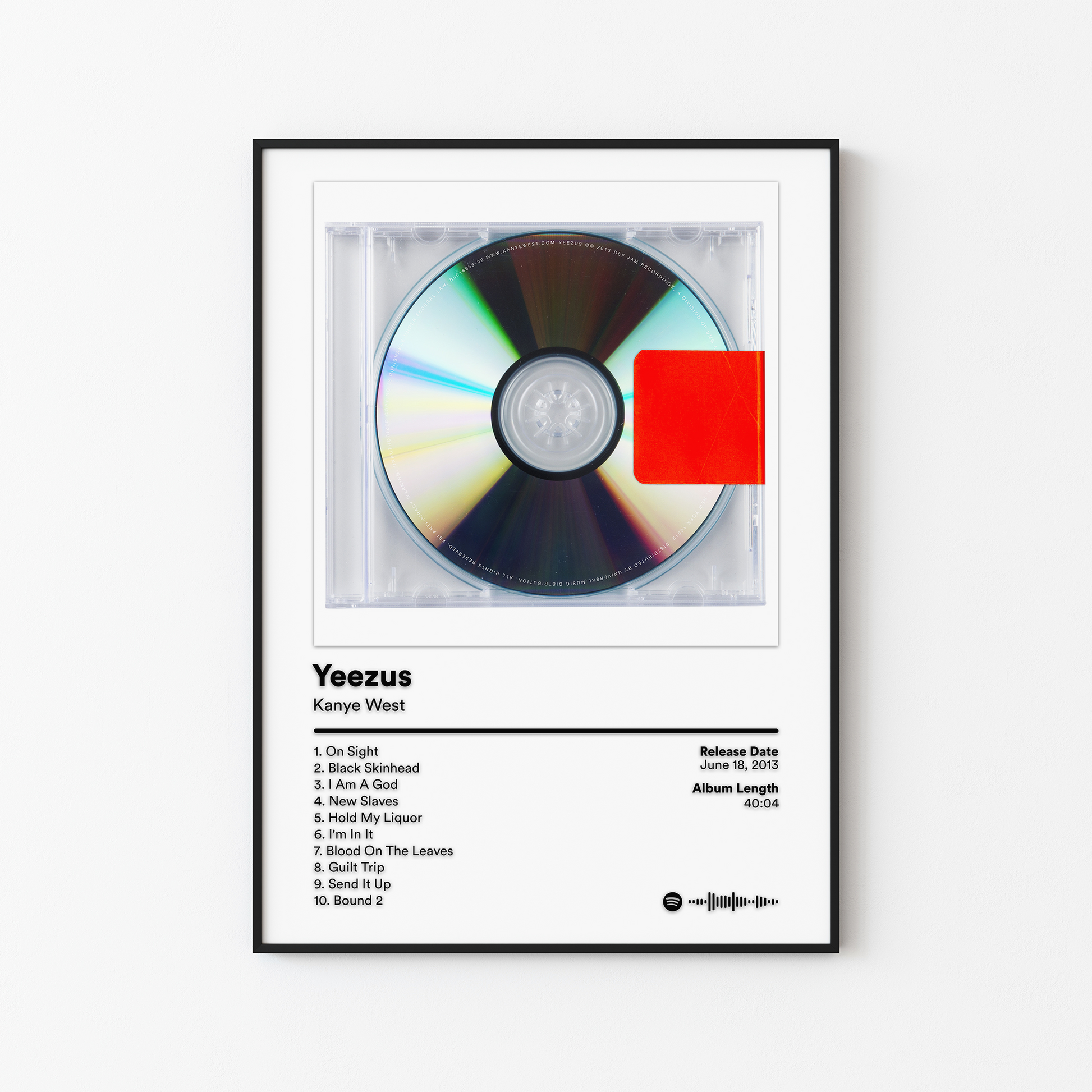 Kanye West Yeezus Album Poster