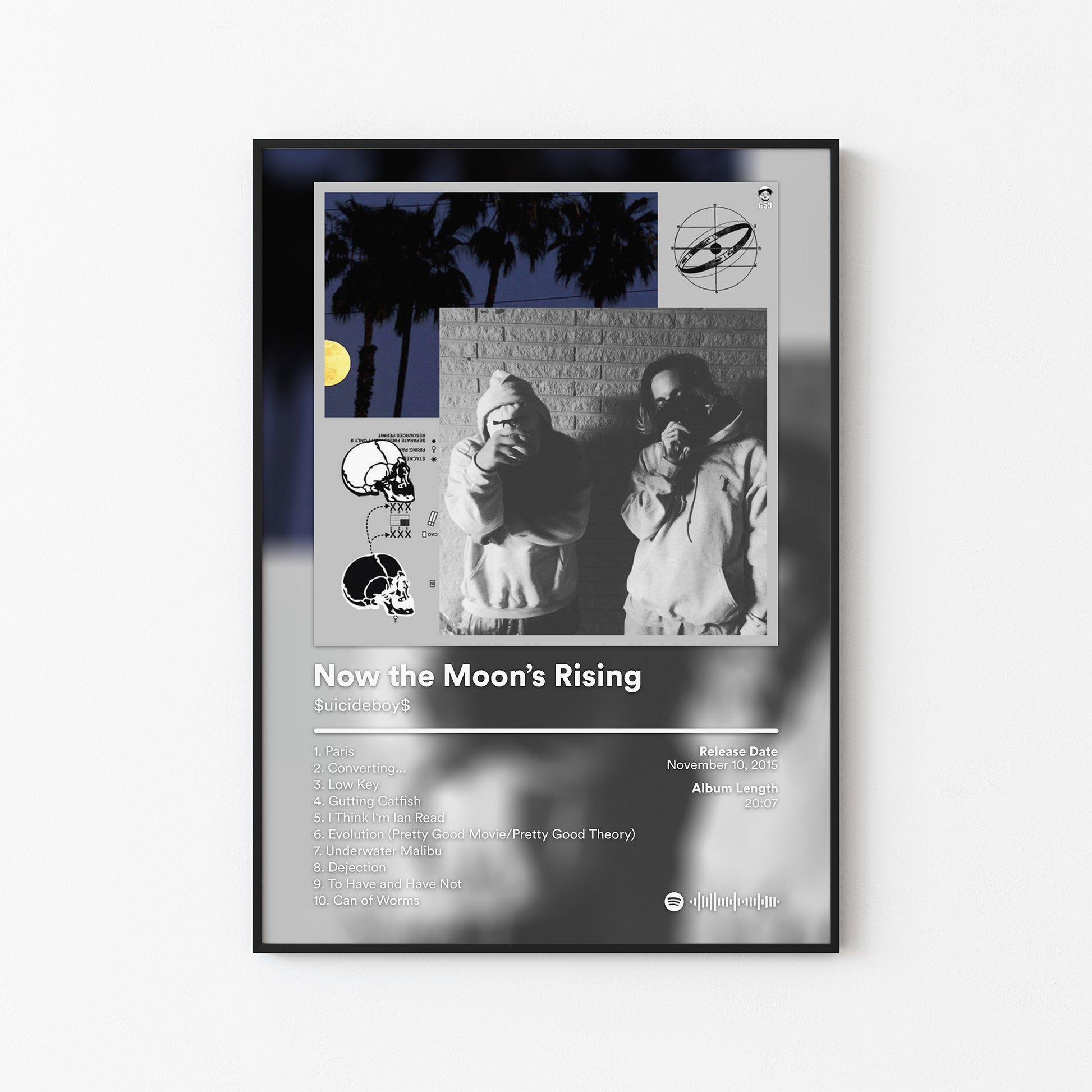 Suicideboys Now the Moons Rising Album Poster