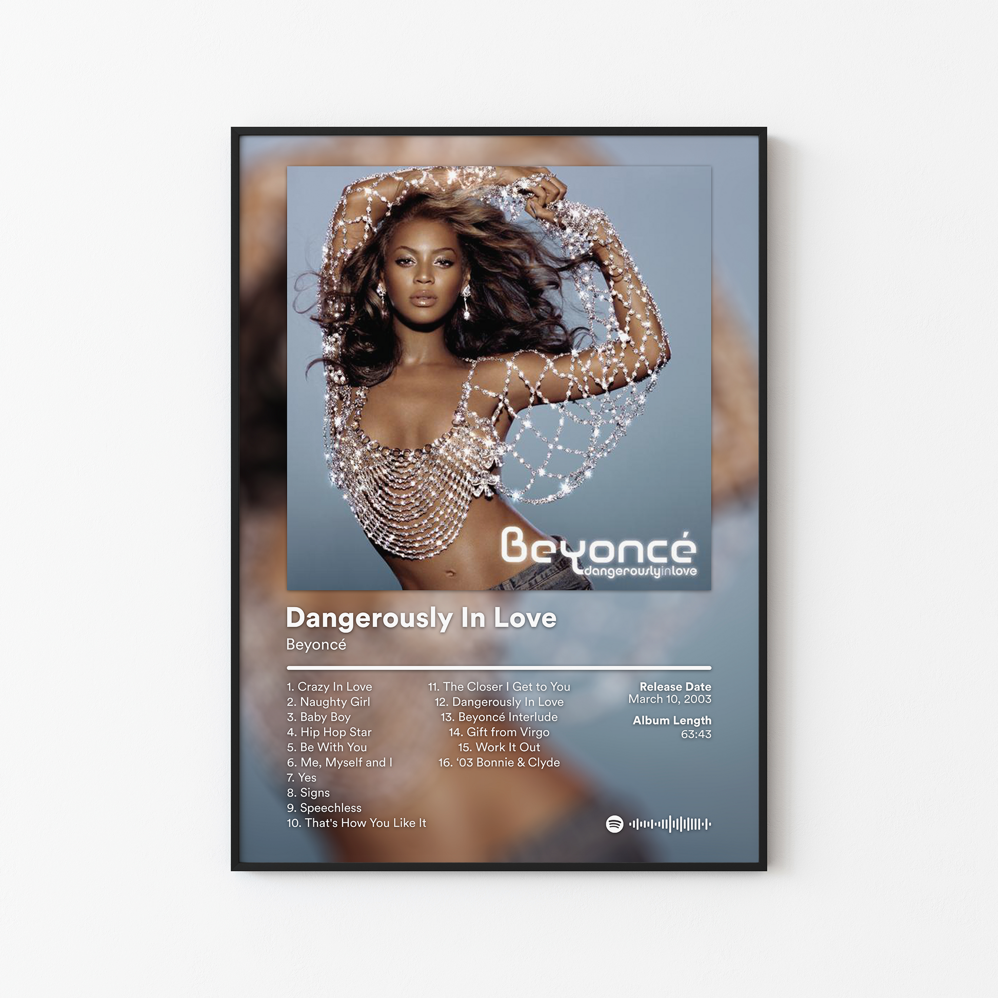 Beyonce Dangerously In Love Album Poster