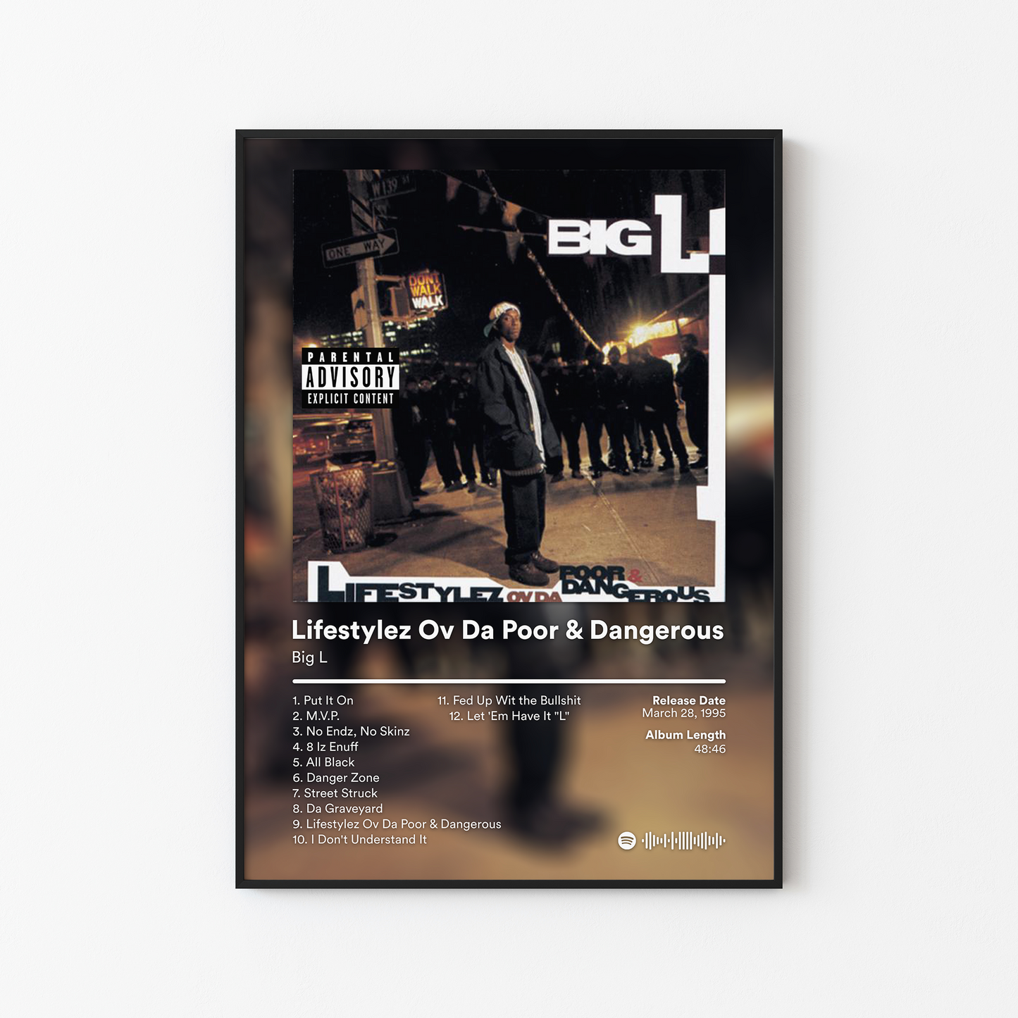 Big L Lifestylez Ov Da Poor and Dangerous Album Poster