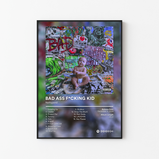 Nettspend BAD ASS FUCKING KID Album Poster