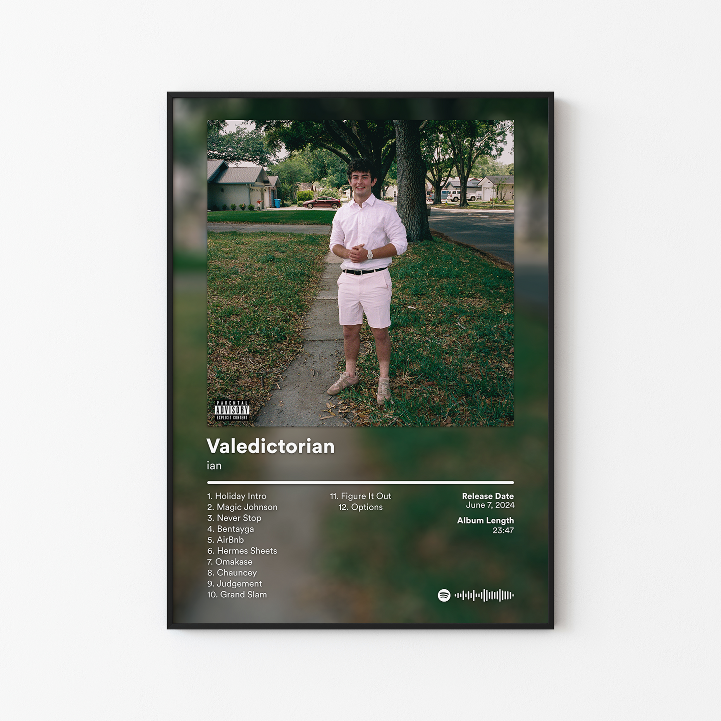 ian Valedictorian Album Poster