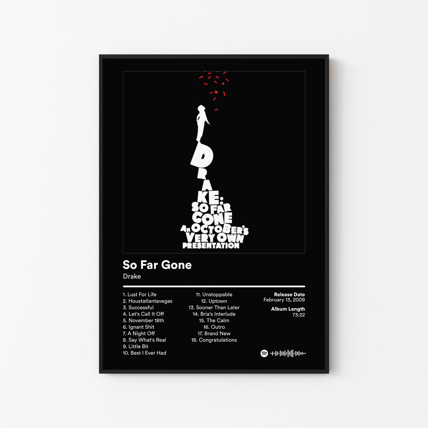 Drake So Far Gone Album Poster