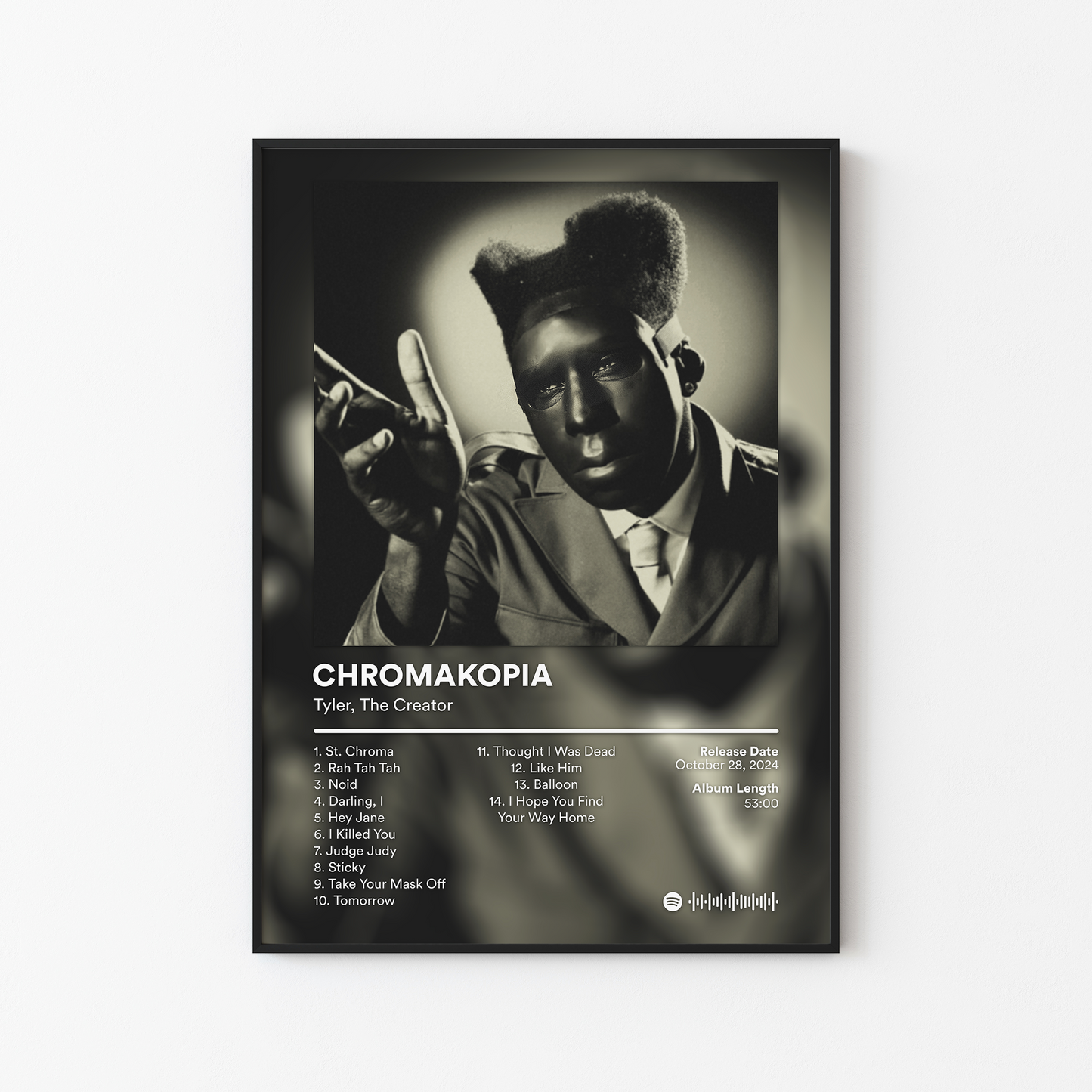 Tyler The Creator CHROMAKOPIA Album Poster