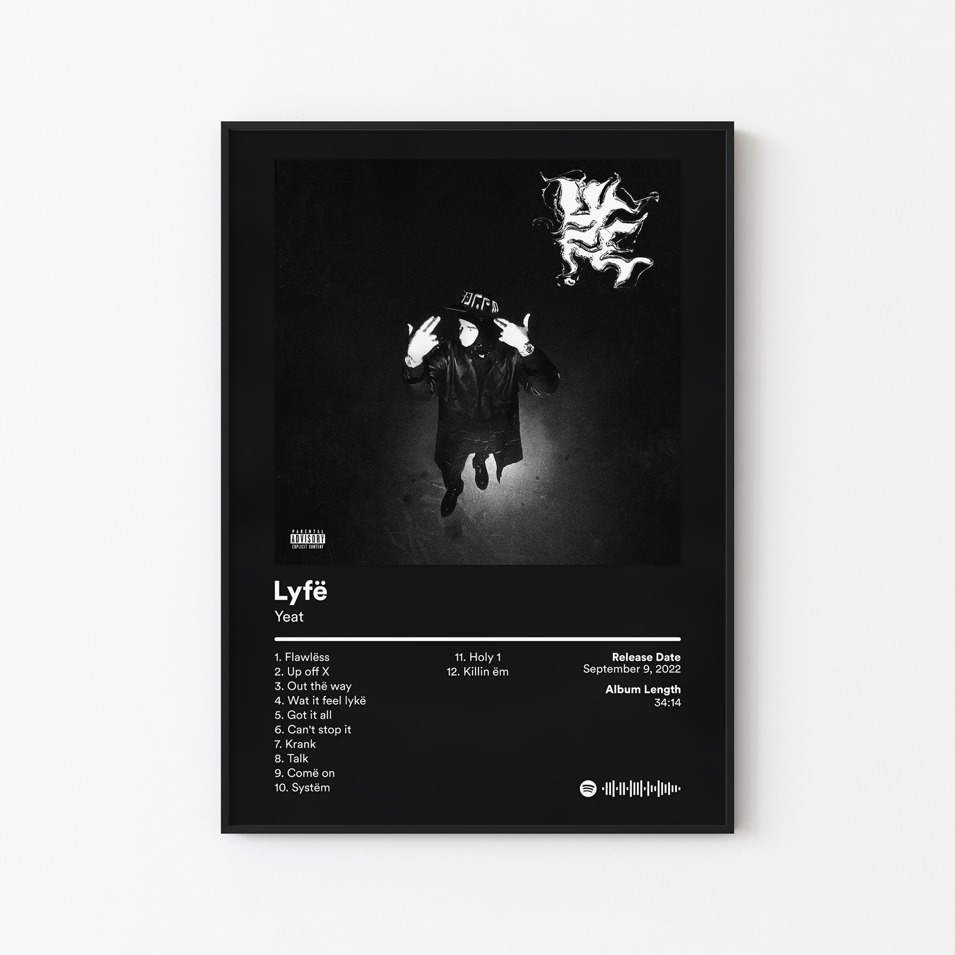 Yeat Lyfe Album Poster