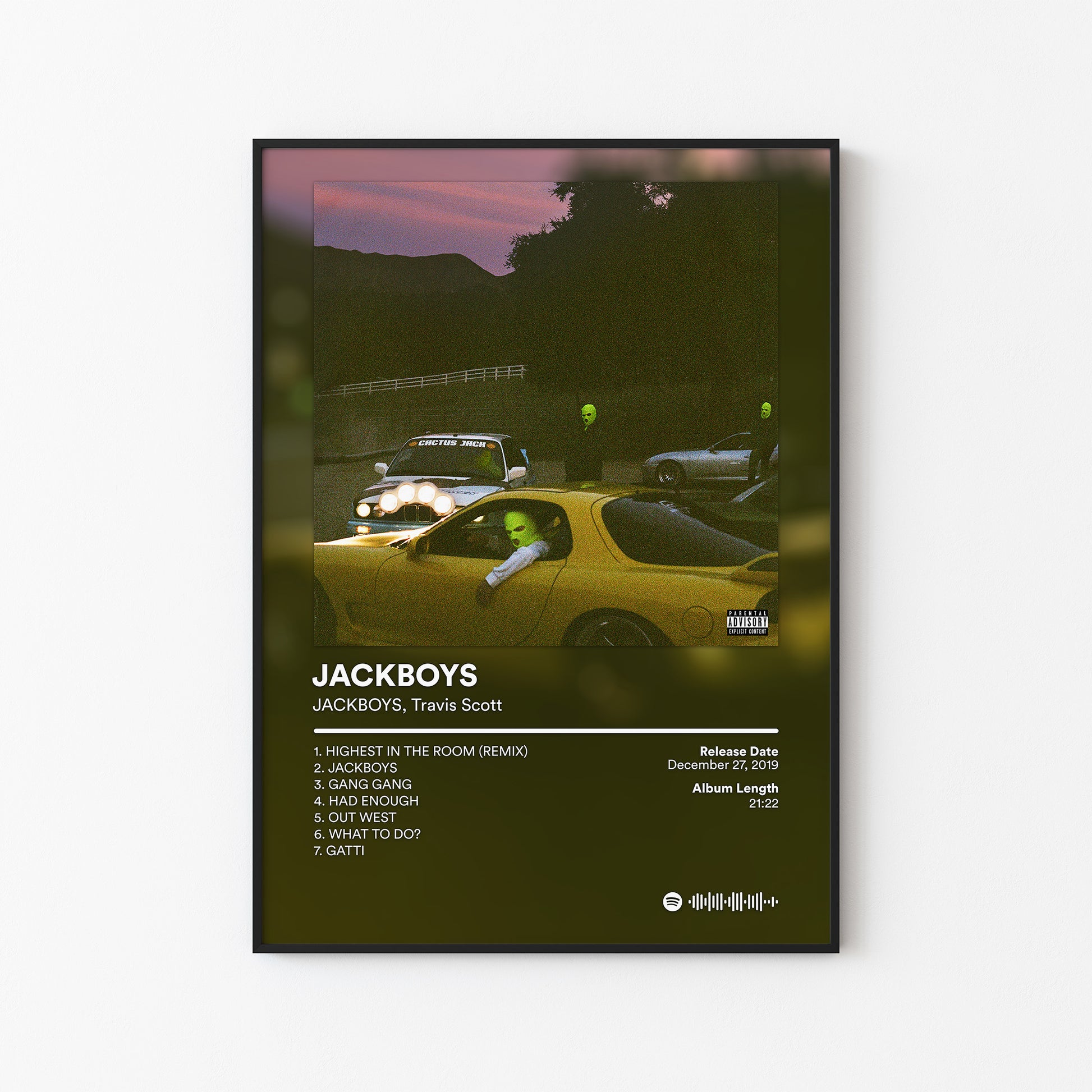 Travis Scott JACKBOYS Album Poster