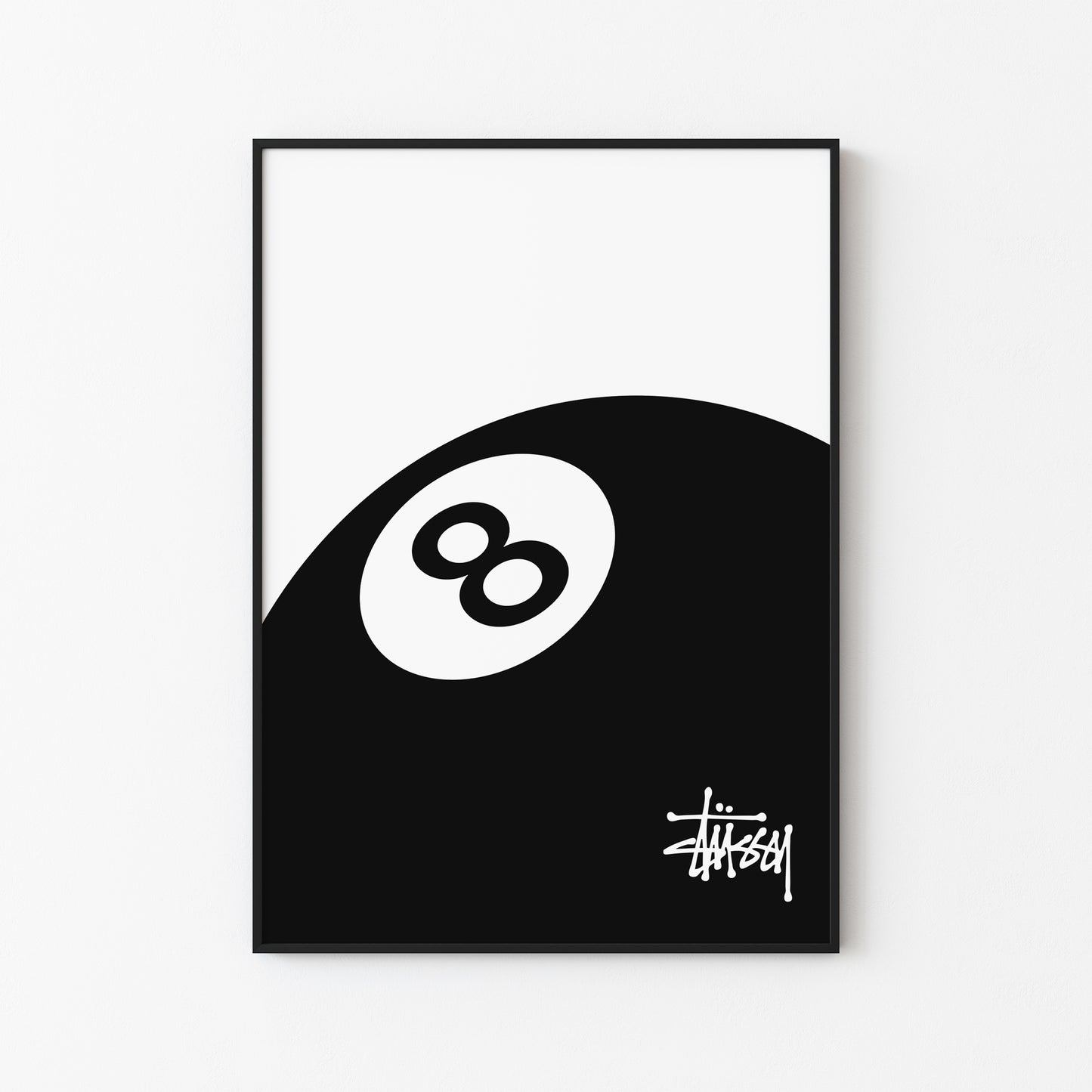 8-Ball Stüssy Poster
