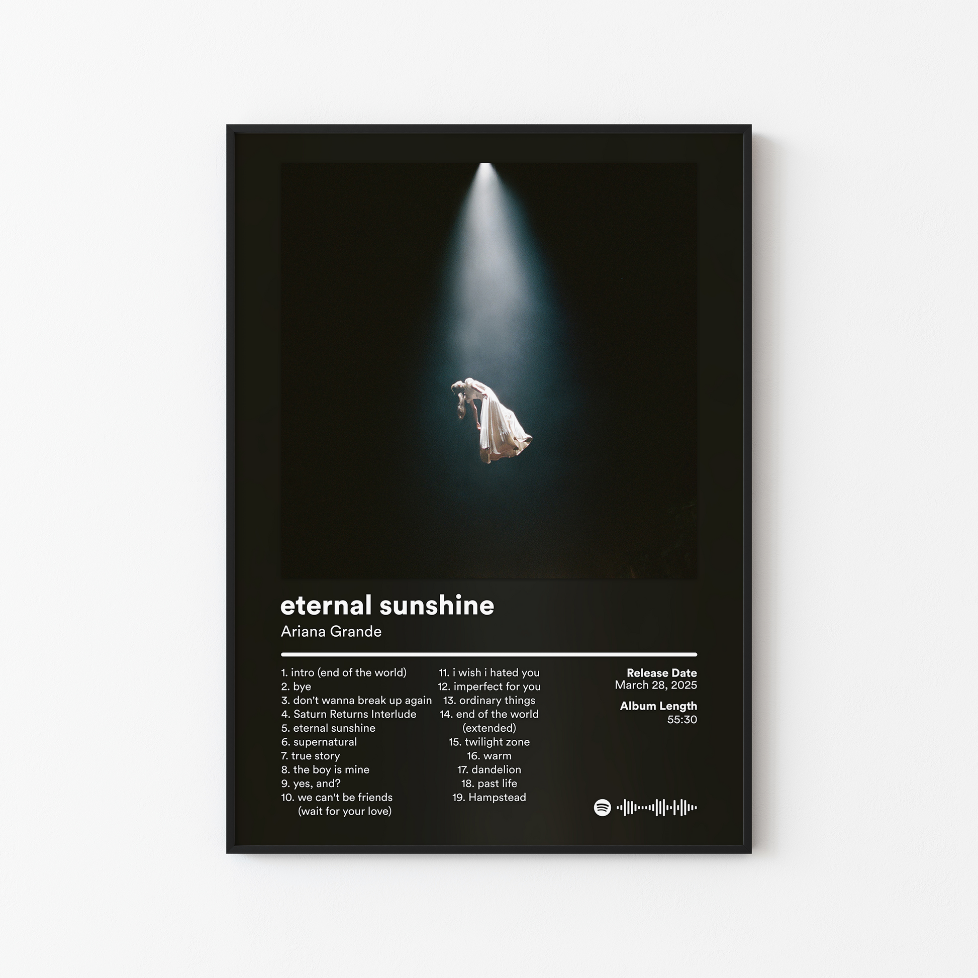 Ariana Grande eternal sunshine deluxe brighter days ahead Album Poster
