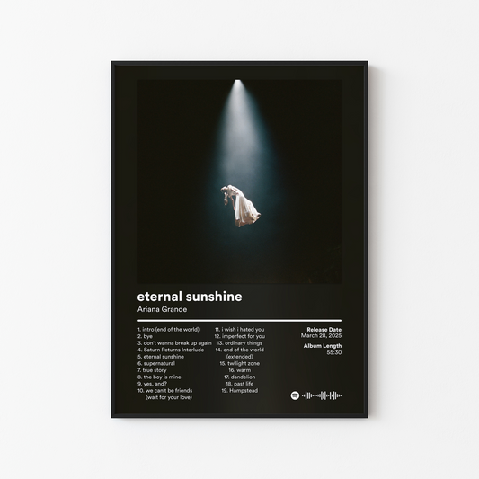 Ariana Grande eternal sunshine deluxe brighter days ahead Album Poster