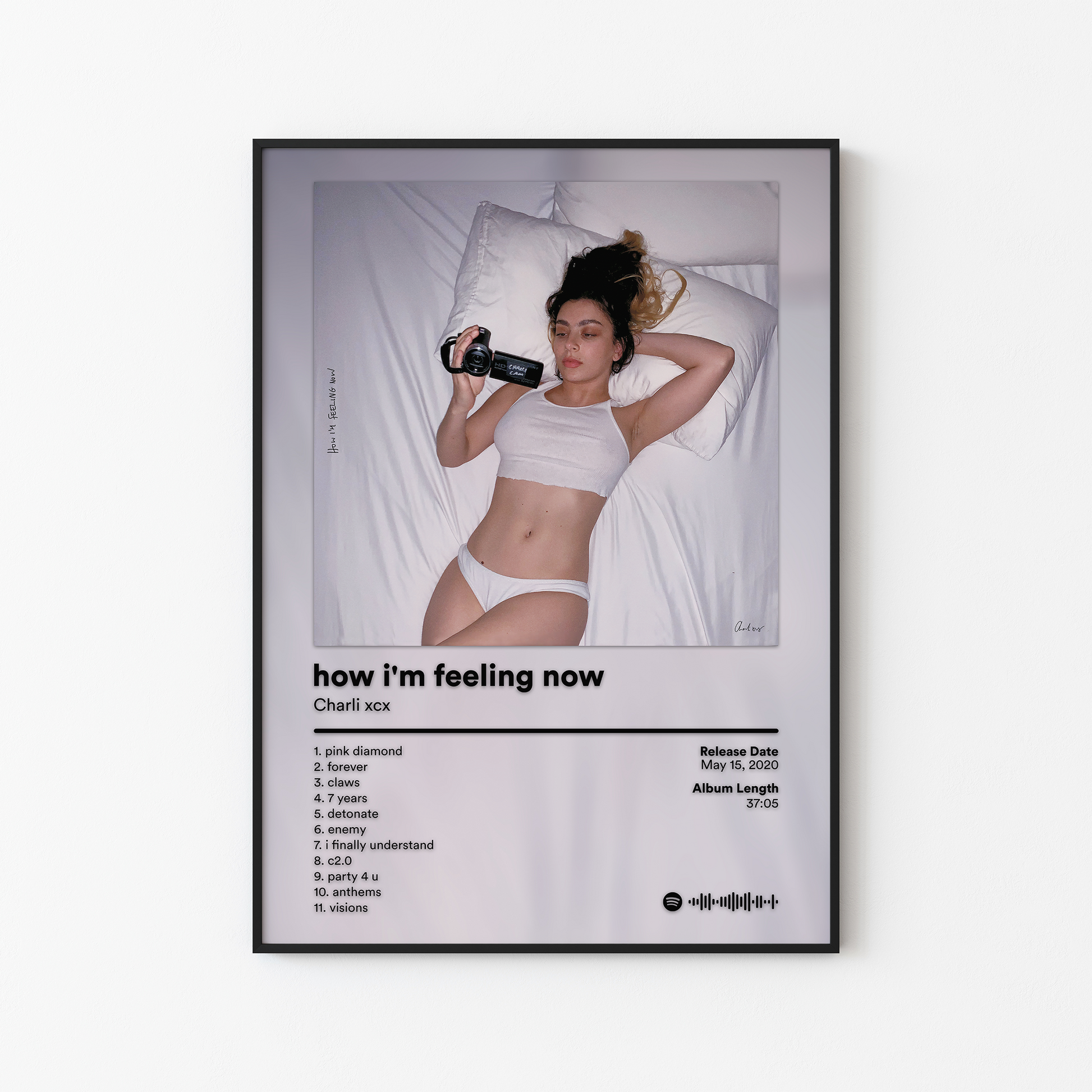 Charli xcx how im feeling now Album Poster