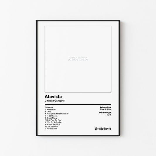 Childish Gambino Atavista Album Poster