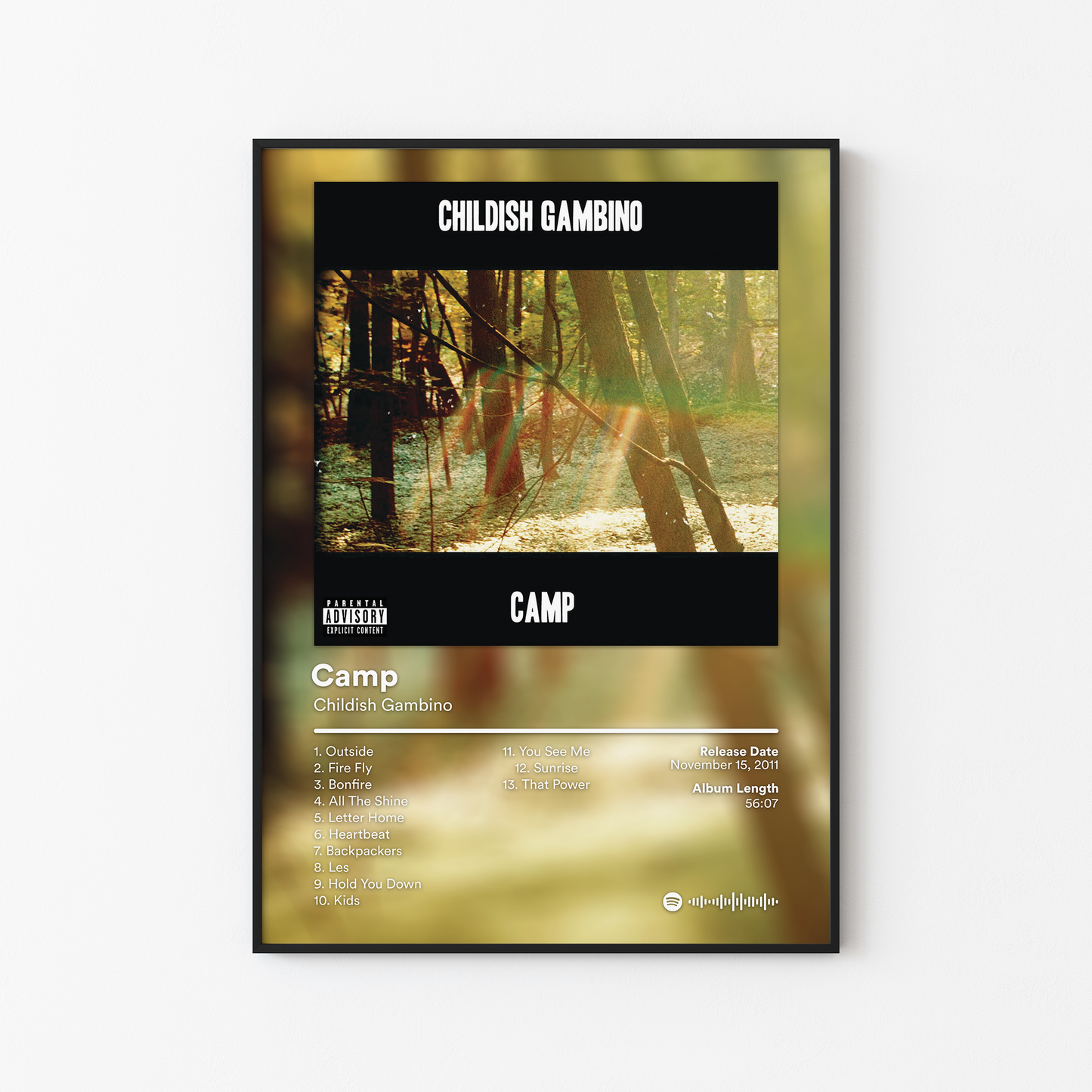 Childish Gambino Camp Album Poster