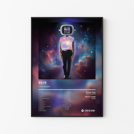 Chris Brown 1111 Album Poster