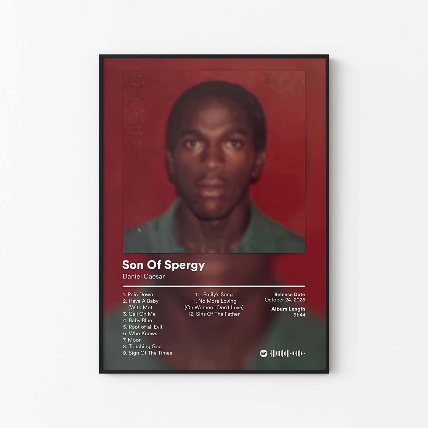 Daniel Caesar Son Of Spergy Album Poster
