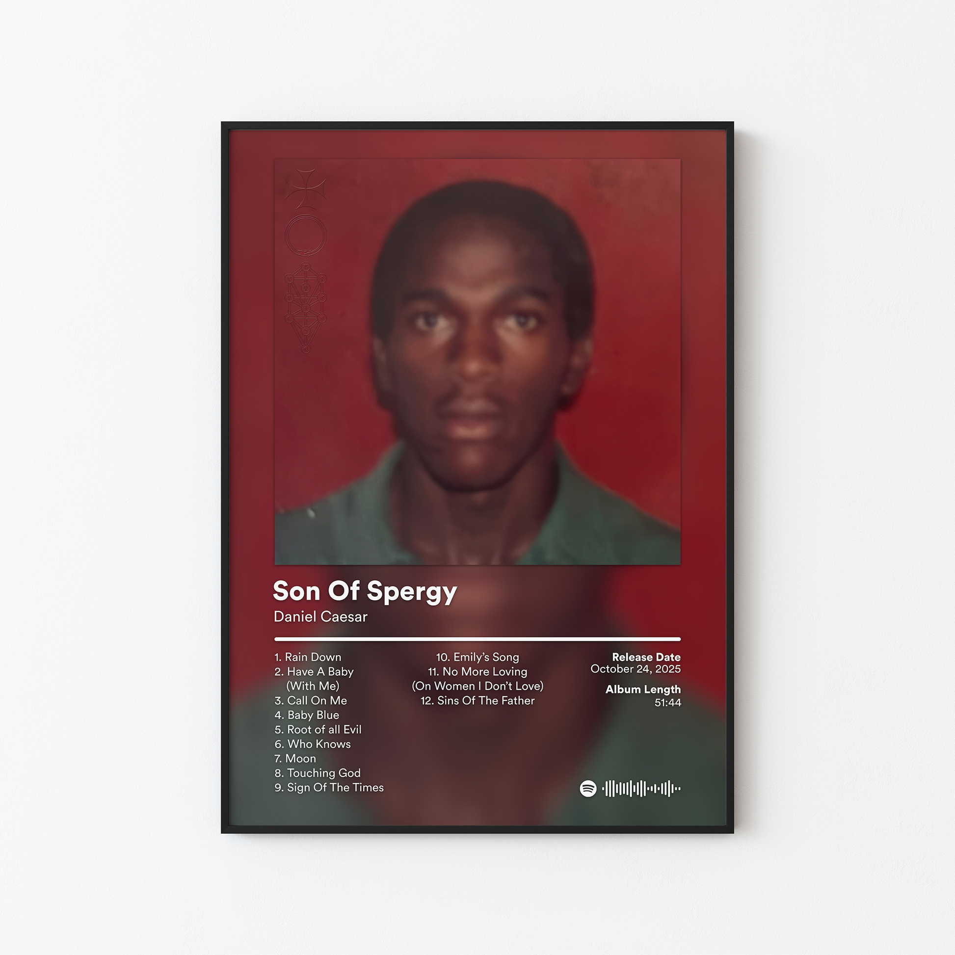 Daniel Caesar Son Of Spergy Album Poster