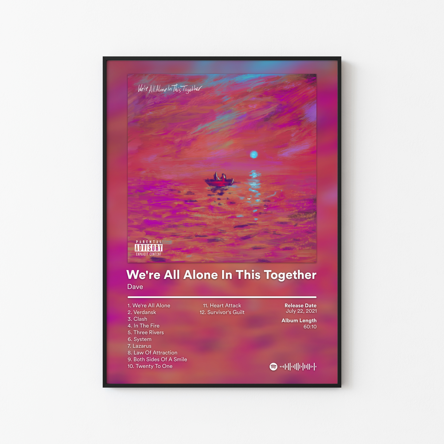 Dave Were All Alone In This Together Album Poster