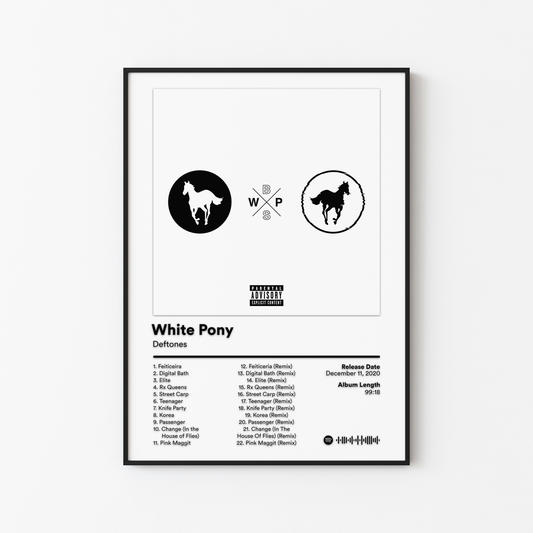 Deftones White Pony Album Poster